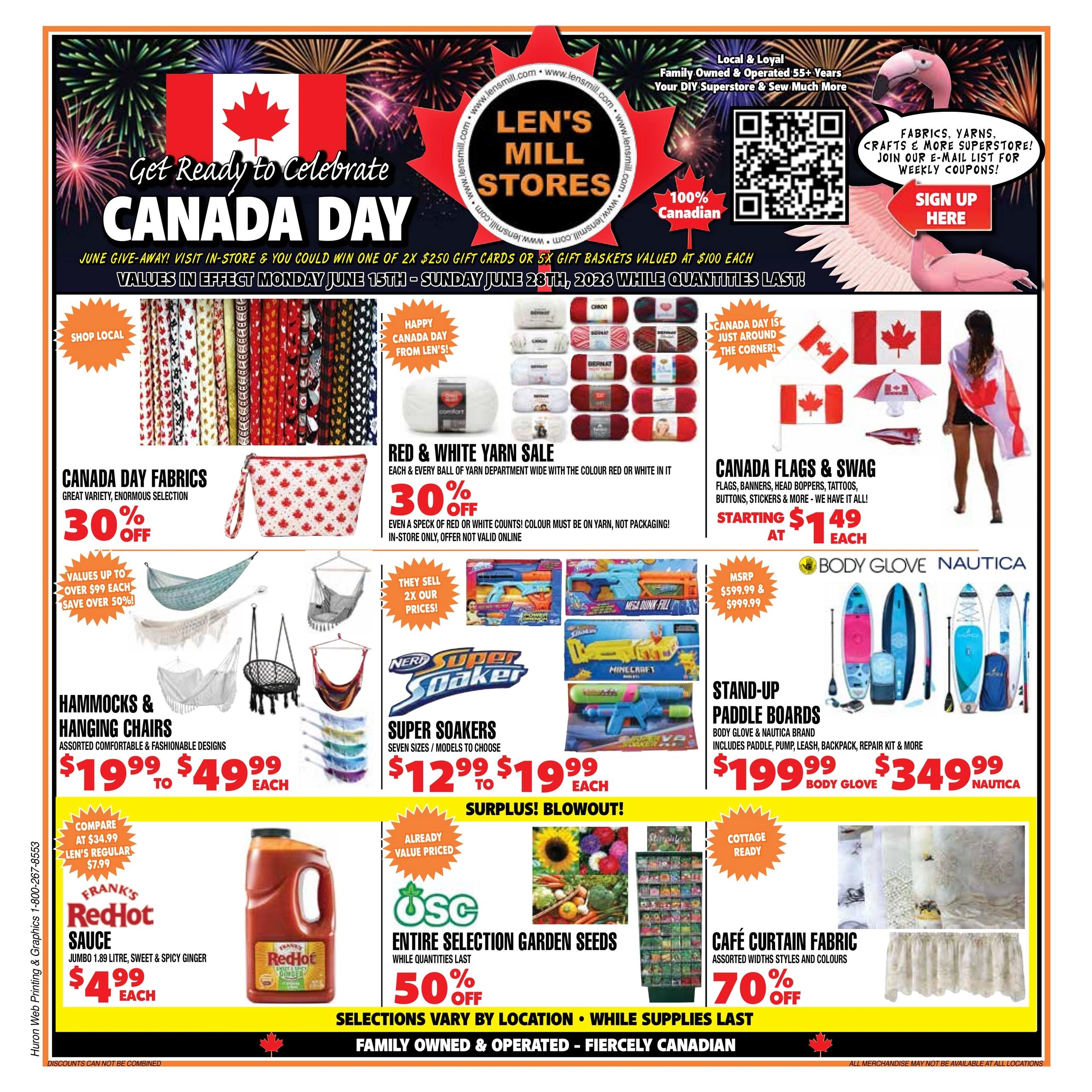 Len's Mill Store flyer page 1