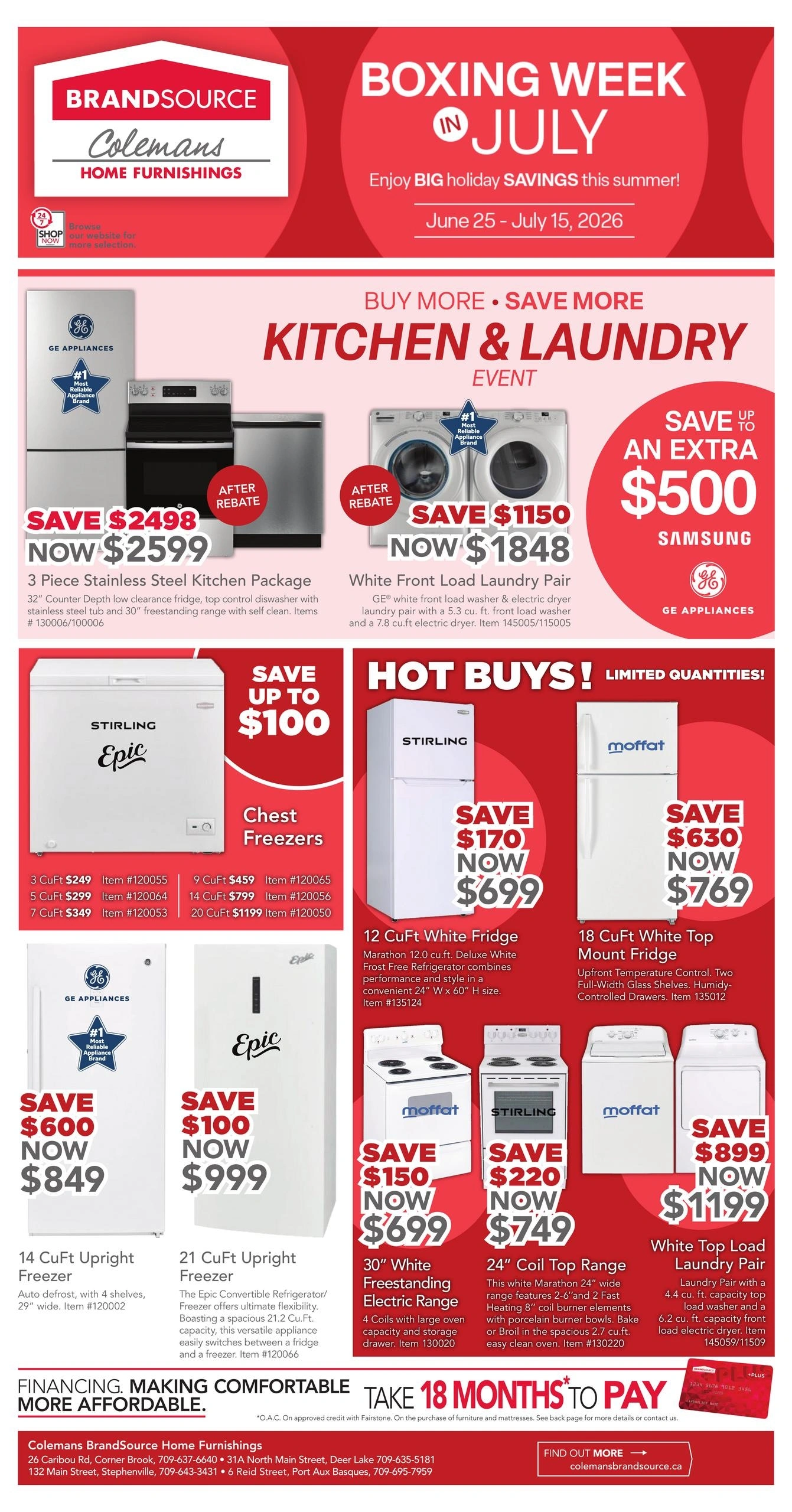 Colemans Brandsource Home Furniture flyer page 1