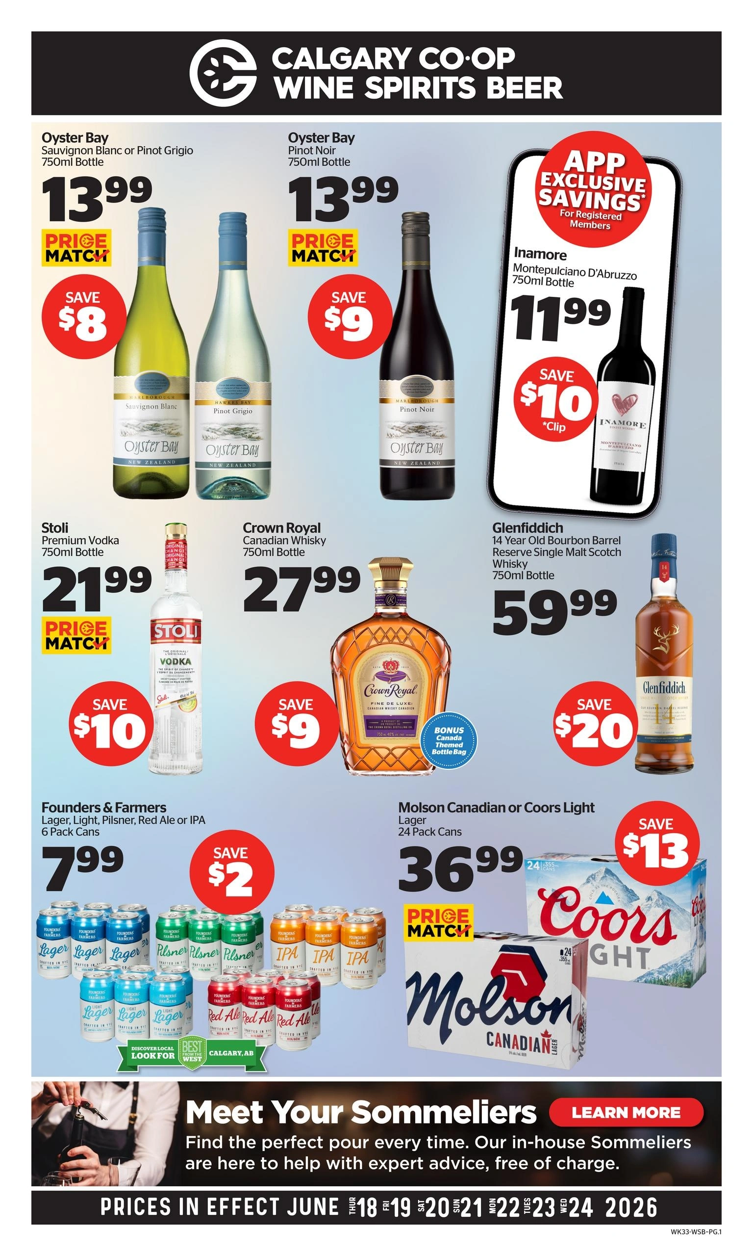 Co-op Wine Spirits Beer Liquor flyer page 1