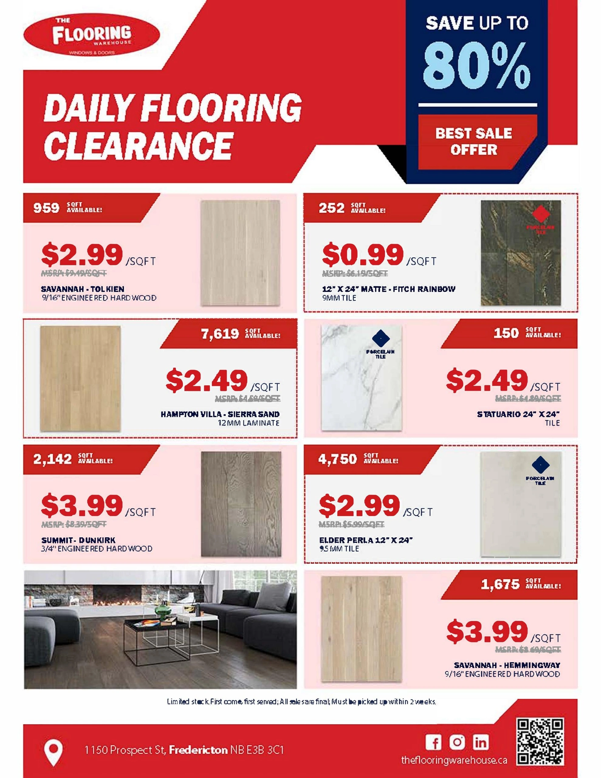 The Flooring Warehouse flyer page 6
