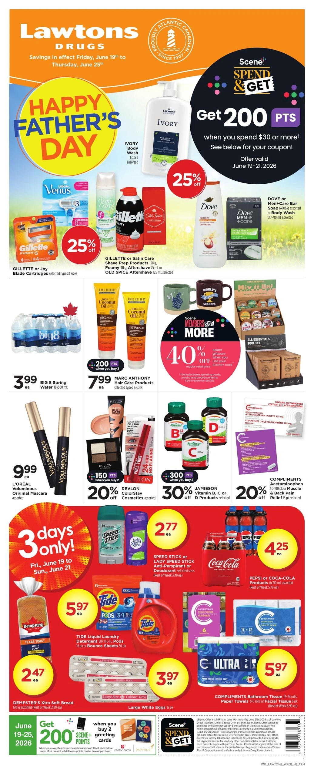 Lawtons Drugs flyer page 1