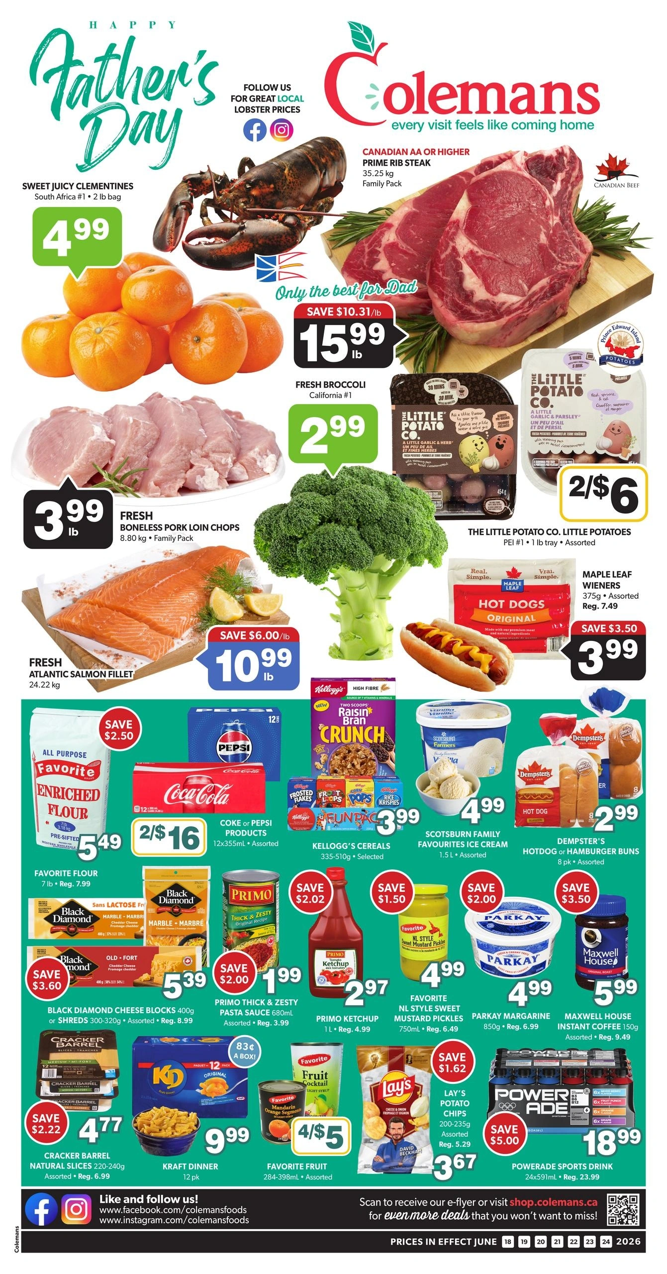 Colemans	 flyer page 1