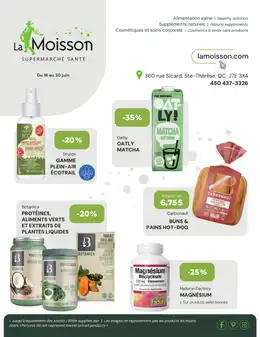 La Moisson Flyer