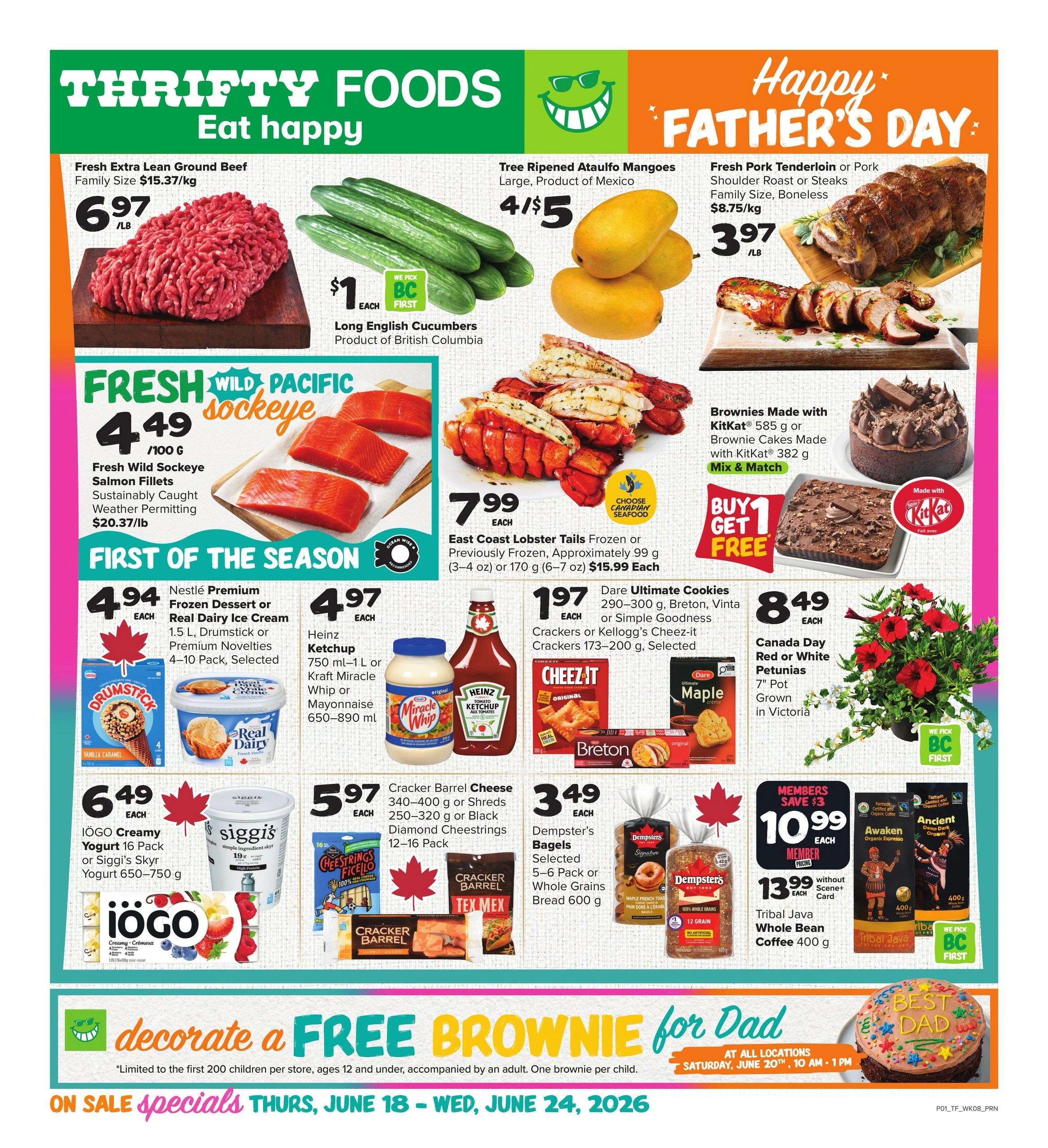 Thrifty Foods flyer page 1