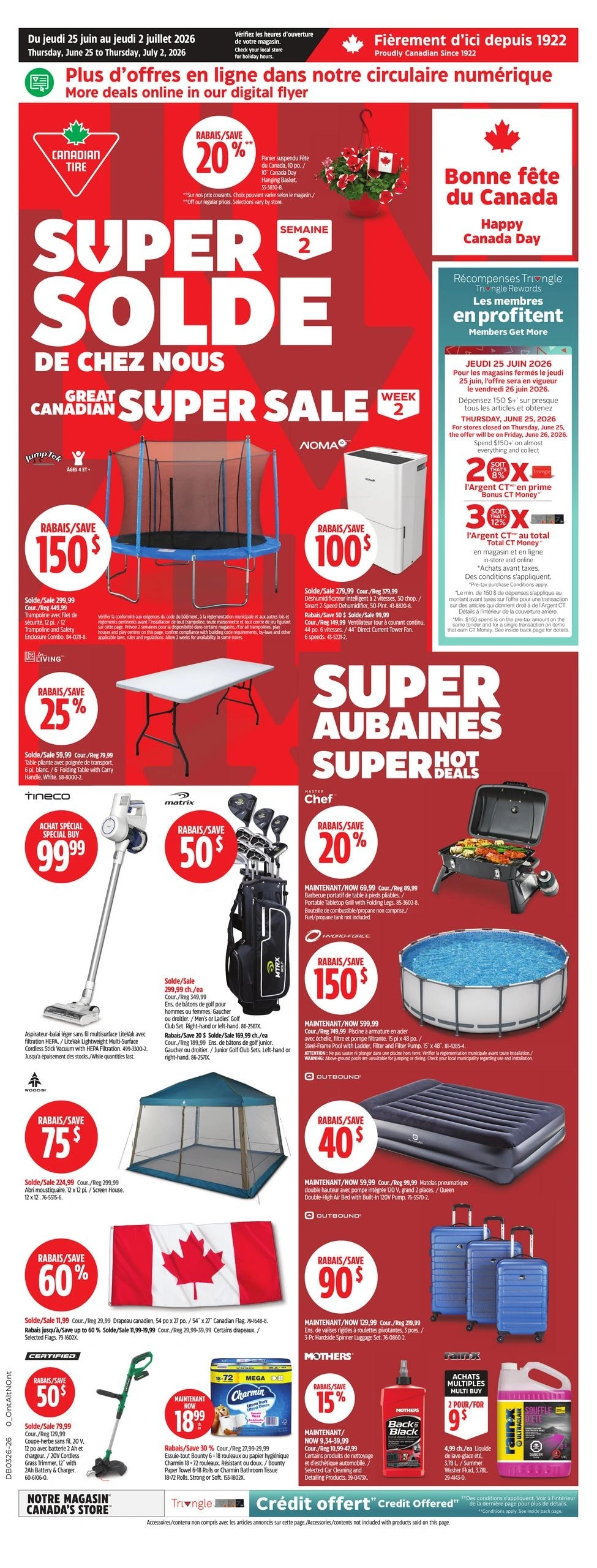 Canadian Tire flyer page 1