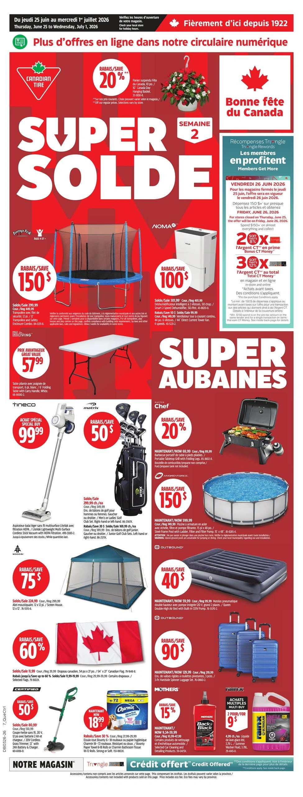 Canadian Tire flyer page 1