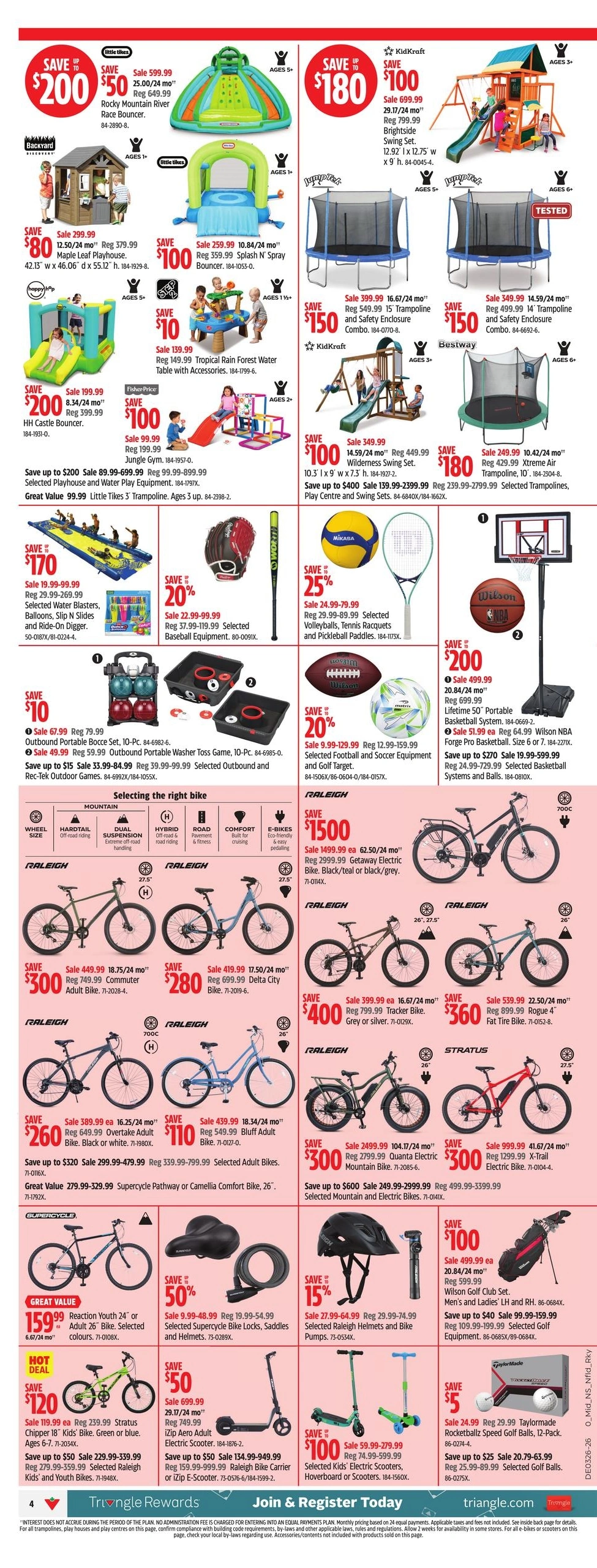 Canadian Tire flyer page 4