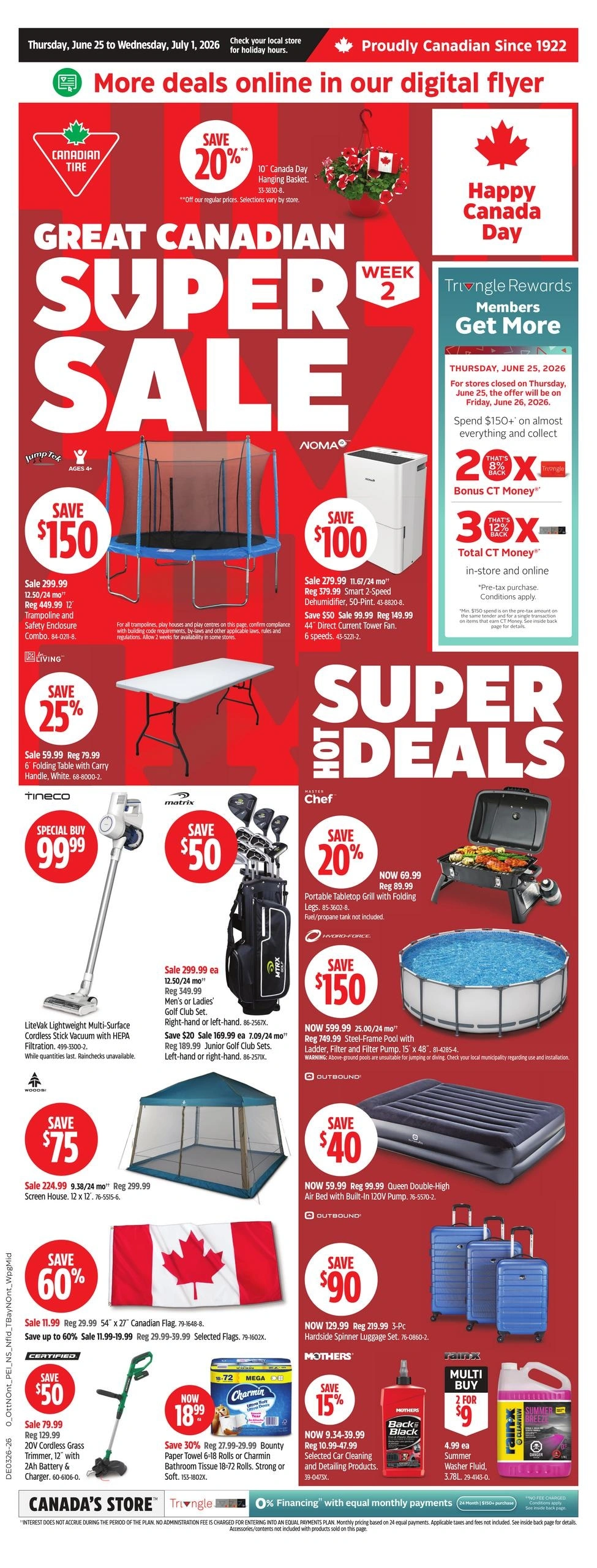 Canadian Tire flyer page 1