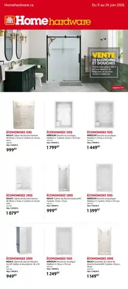 Home Hardware Tub & Shower Sale
