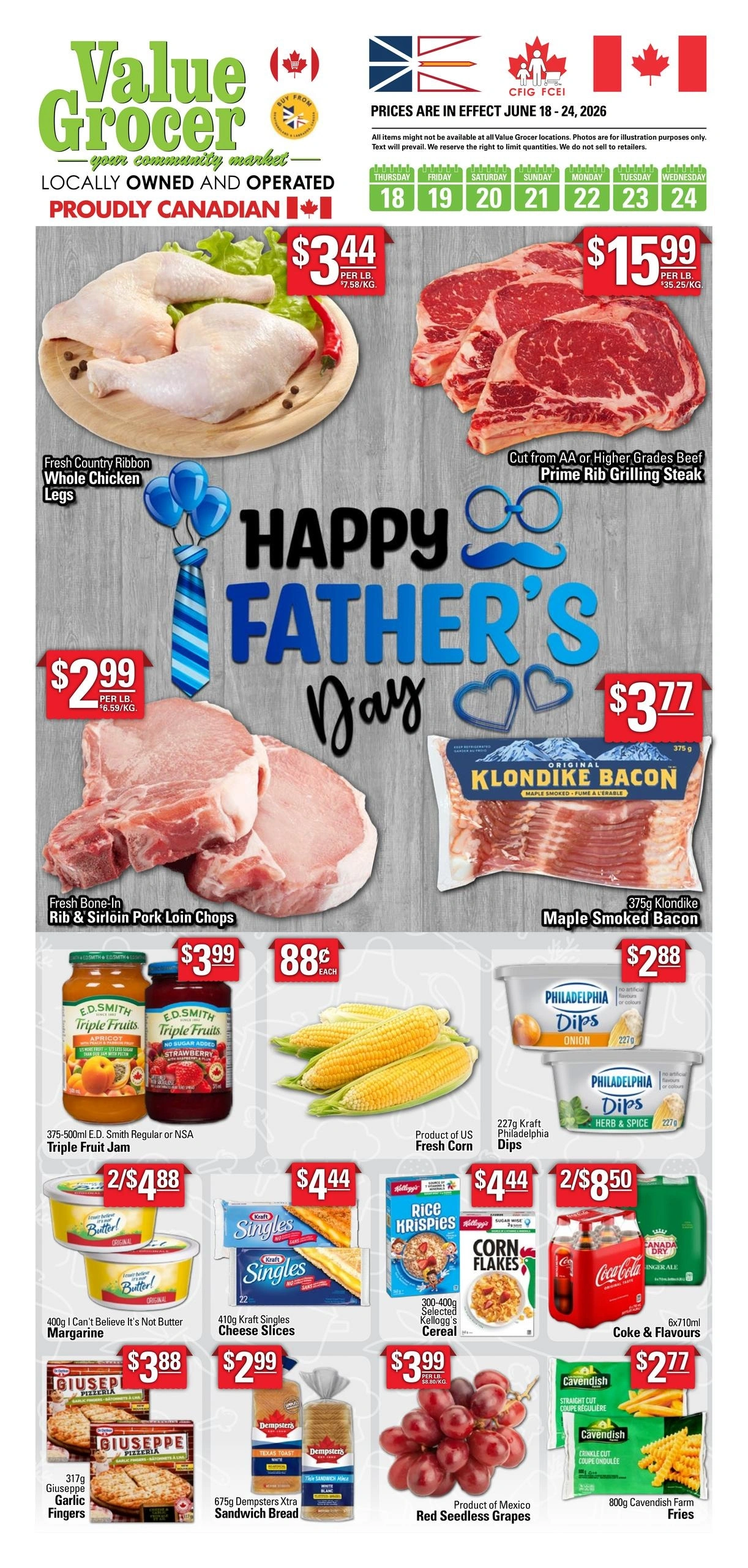 Value Grocer flyer page 1