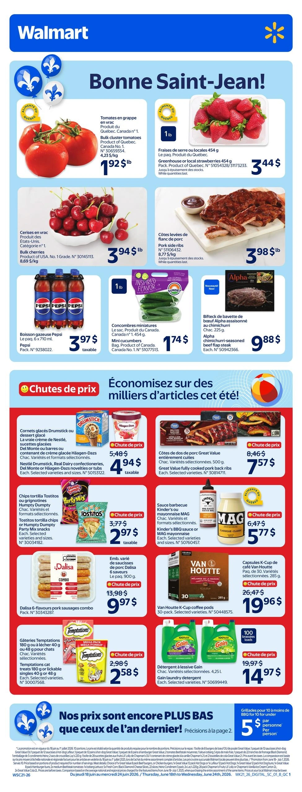 Walmart flyer page 1