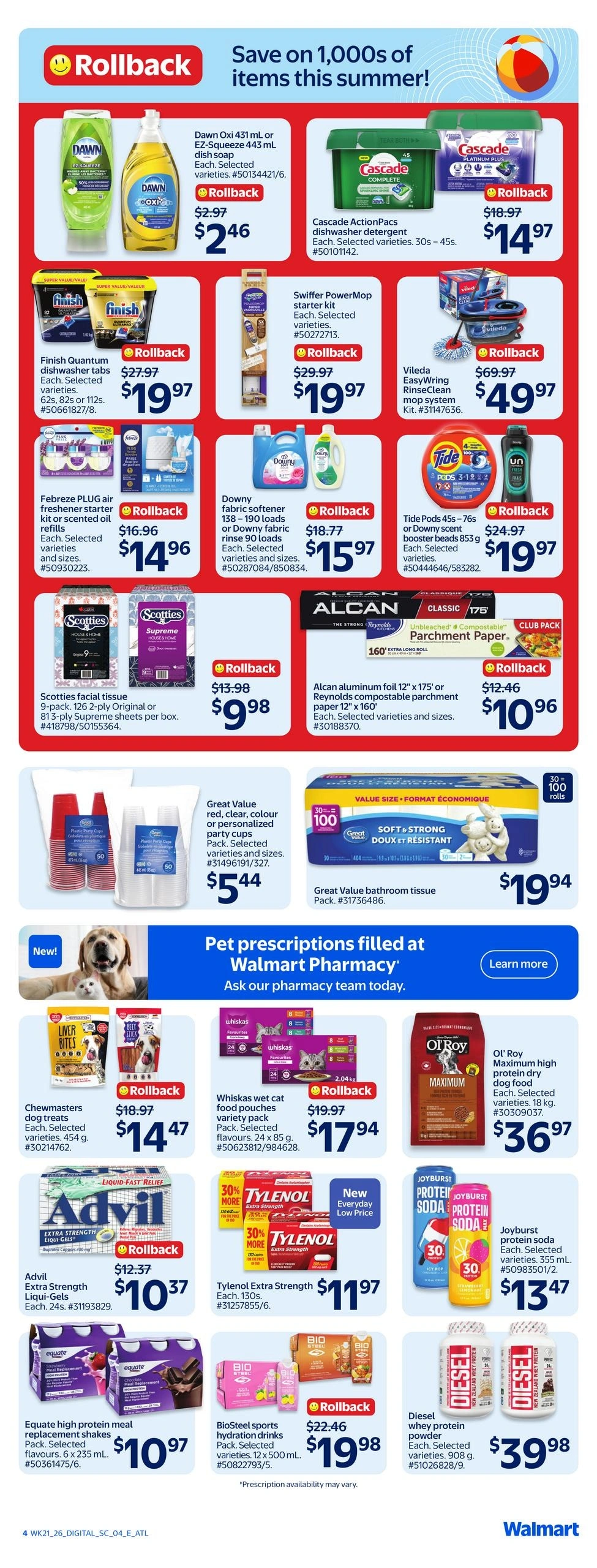 Walmart flyer page 1