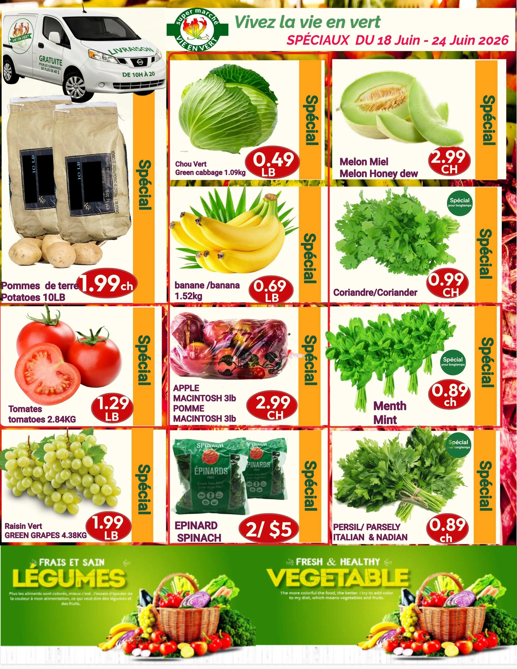 Vie En Vert flyer page 1