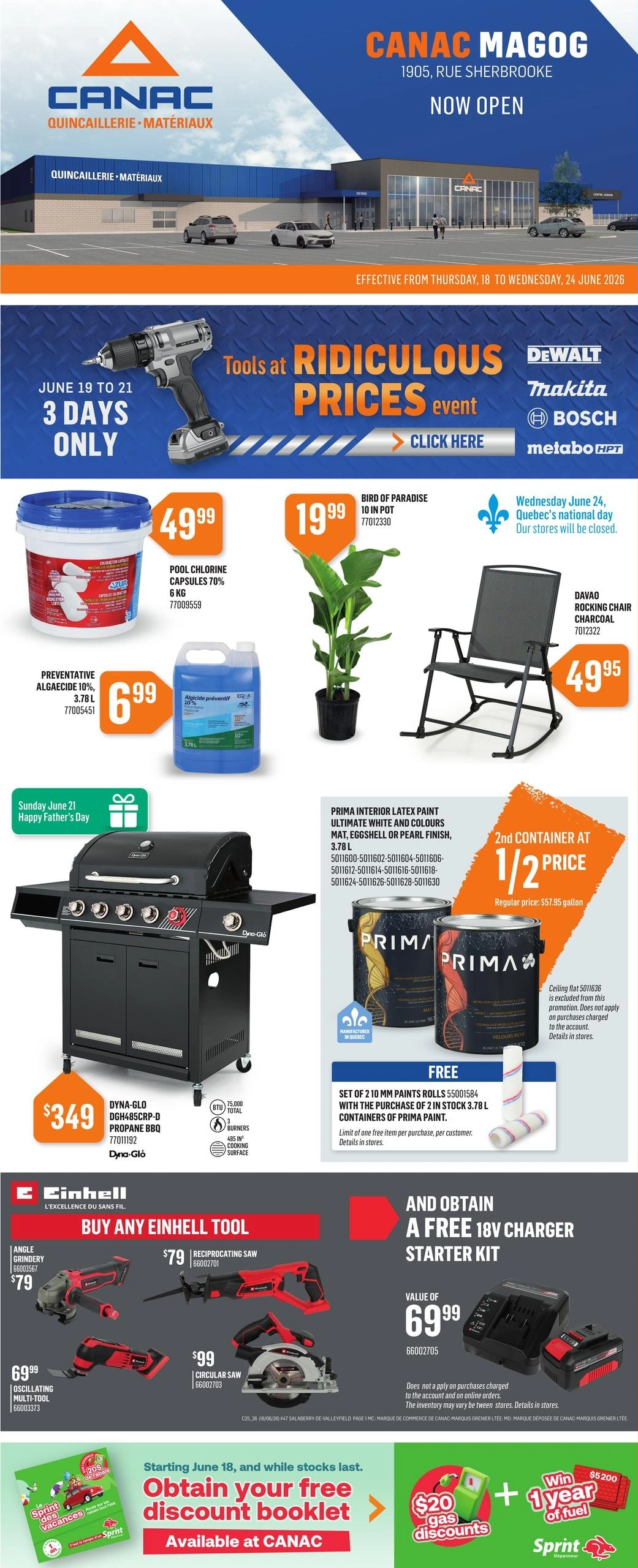 Canac flyer page 1