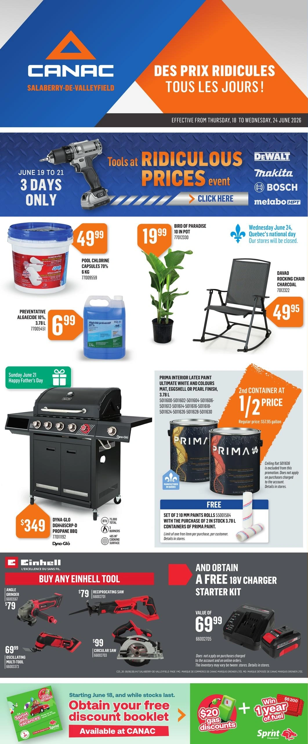 Canac flyer page 1