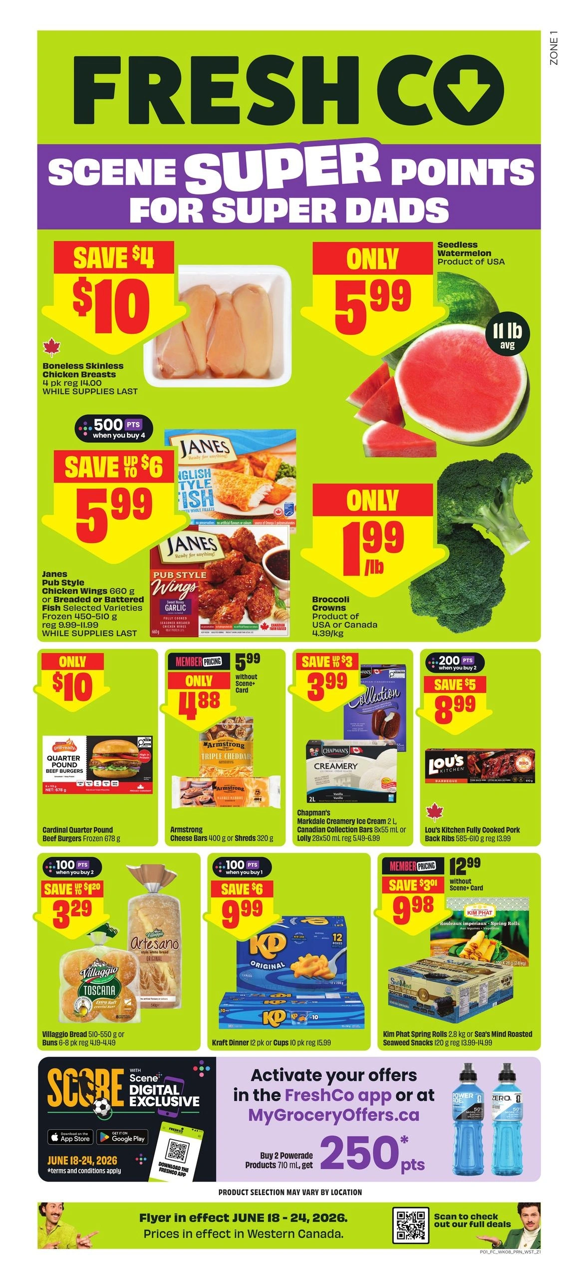 FreshCo flyer page 1