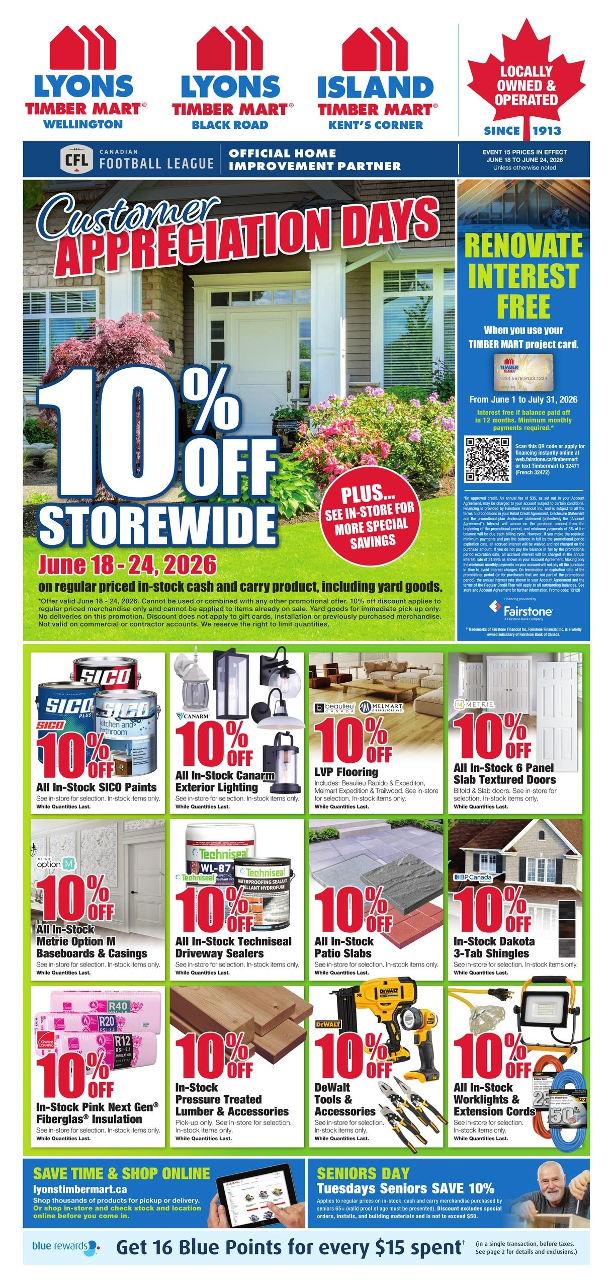 Timber Mart flyer page 1