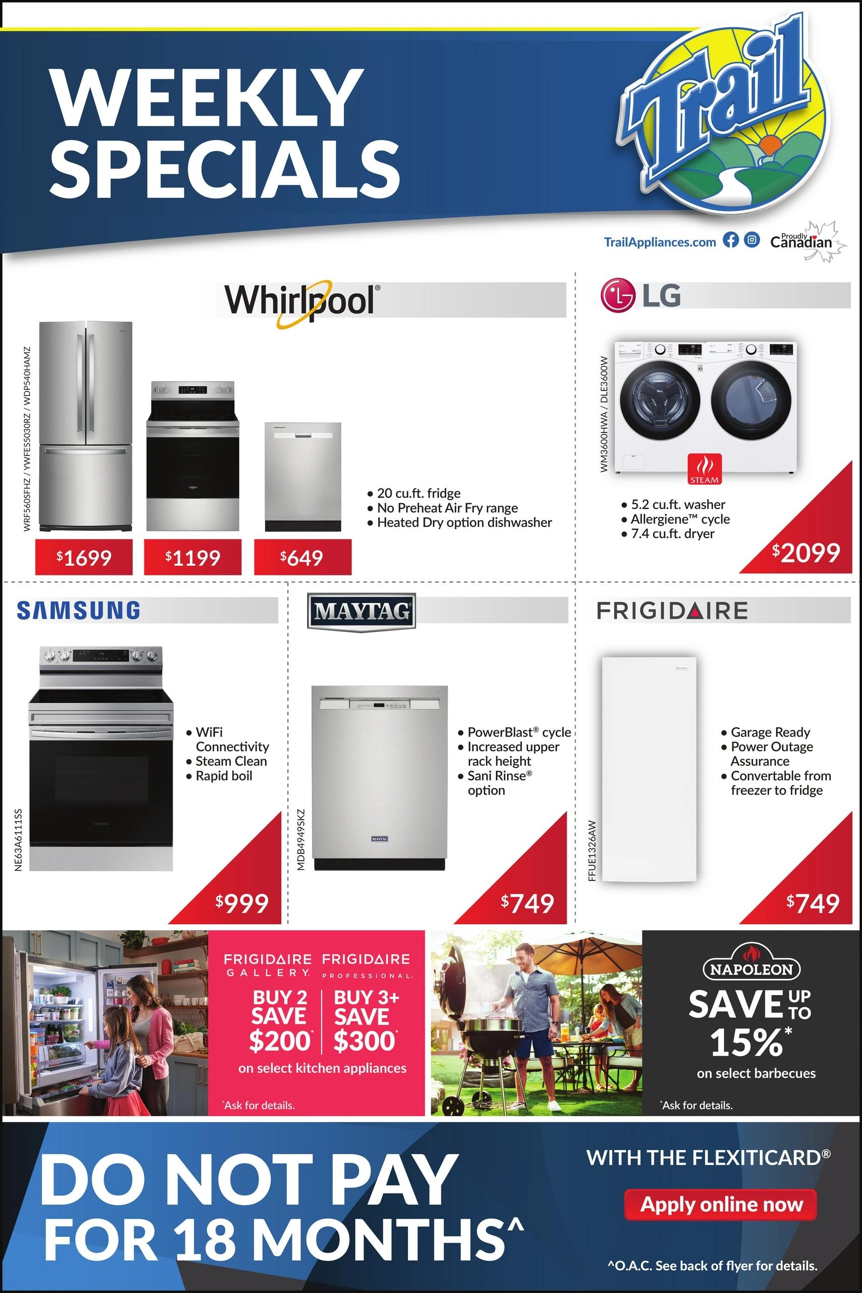 Trail Appliances flyer page 1