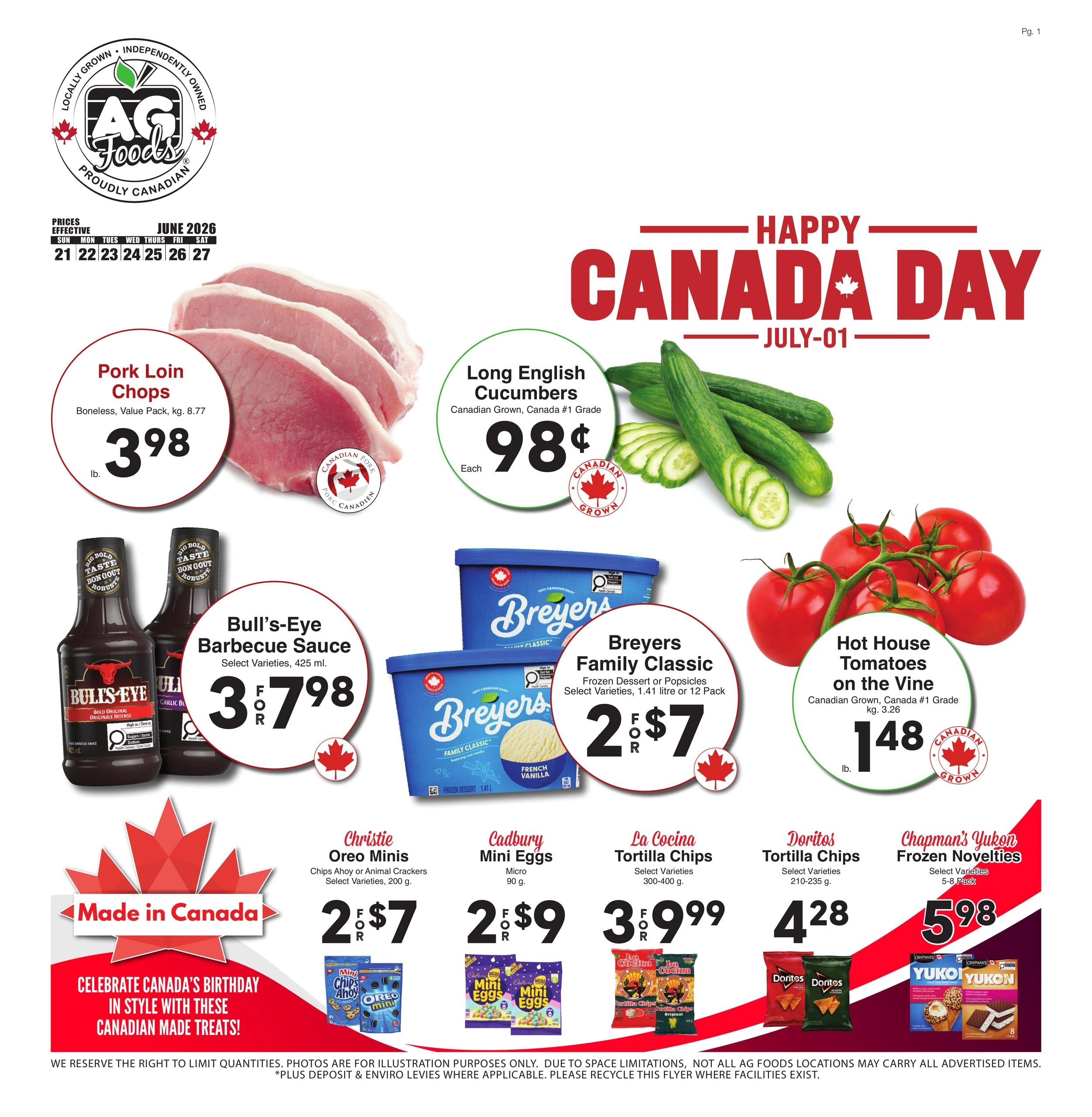 AG Foods flyer page 1