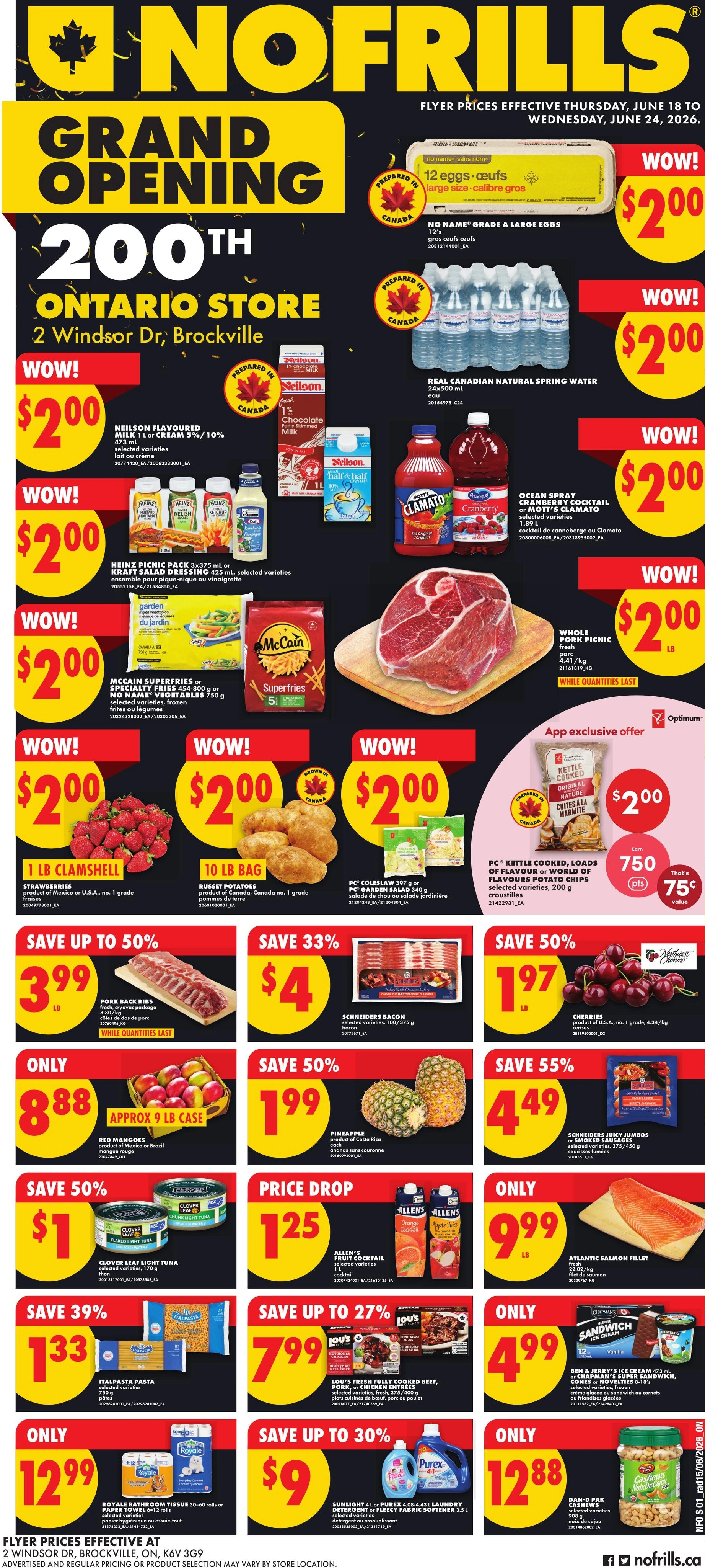 No Frills flyer page 1