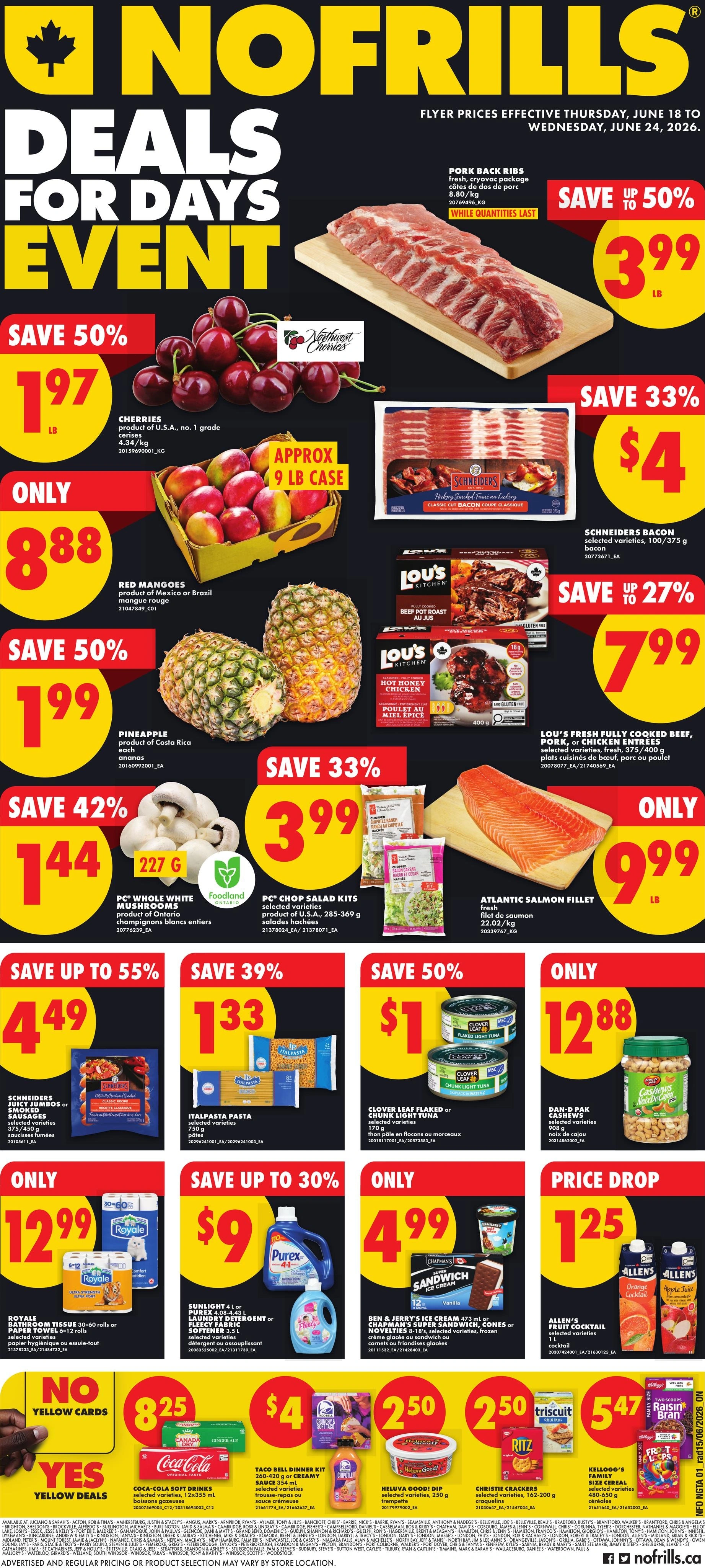 No Frills flyer page 1