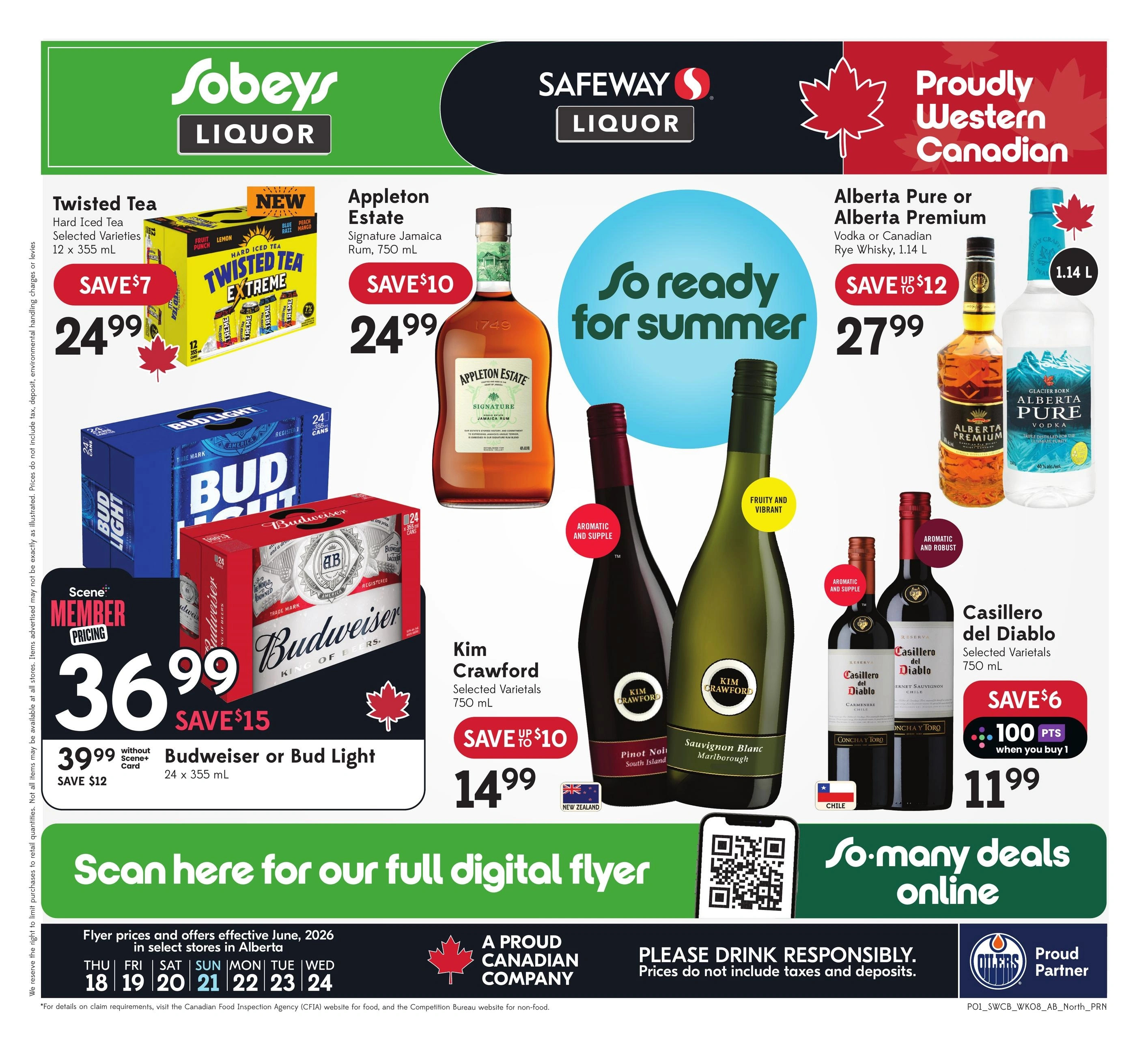 Sobeys & Safeway Liquor flyer page 1