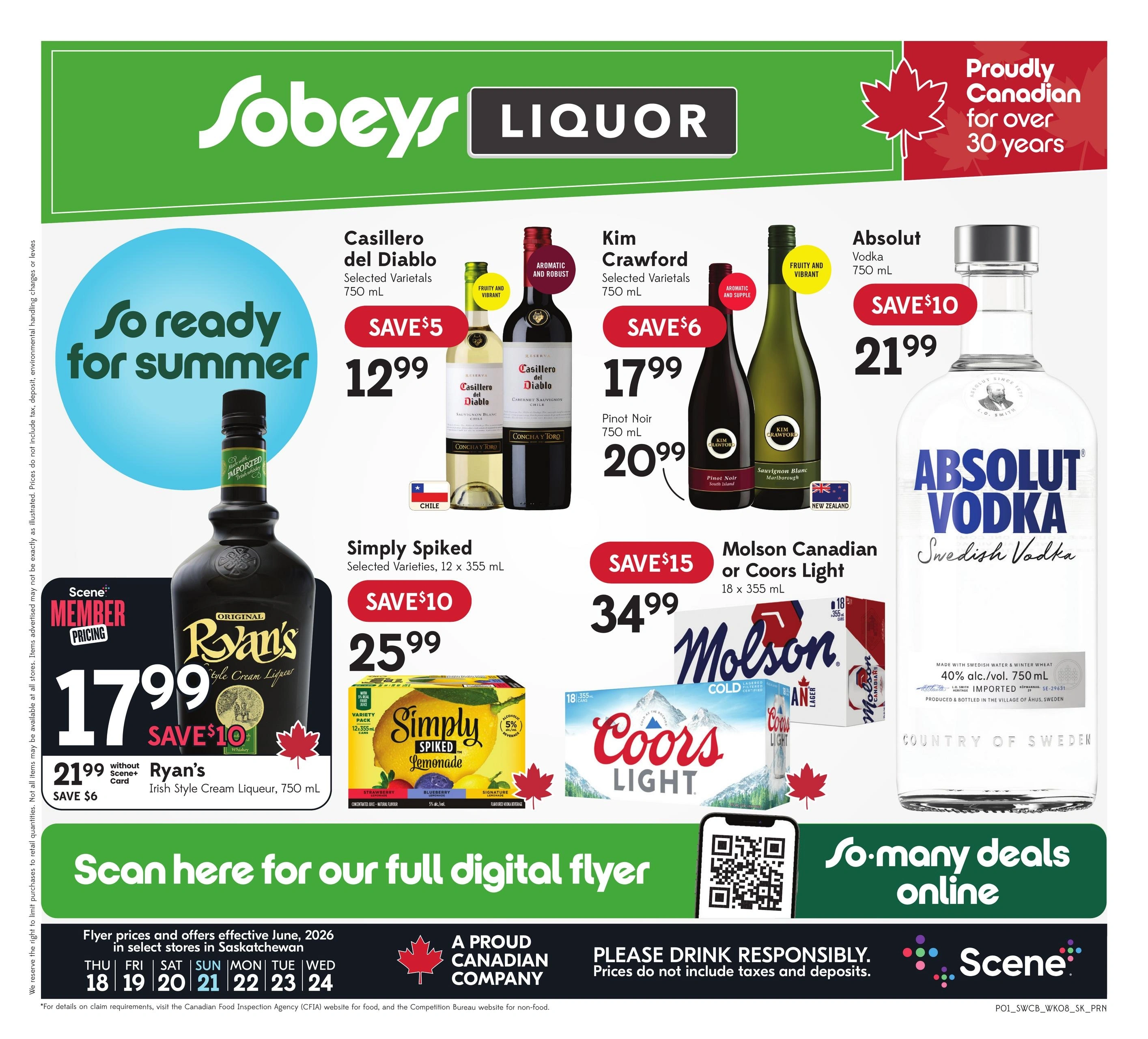 Sobeys Liquor flyer page 1