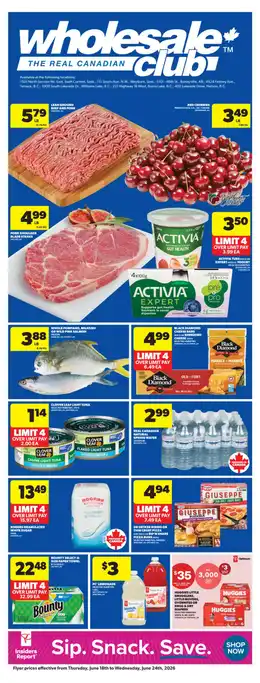 Wholesale Club and Club Entrepôt Weekly Flyer - Valid Thursday, Jun 18 - Wednesday, Jun 24