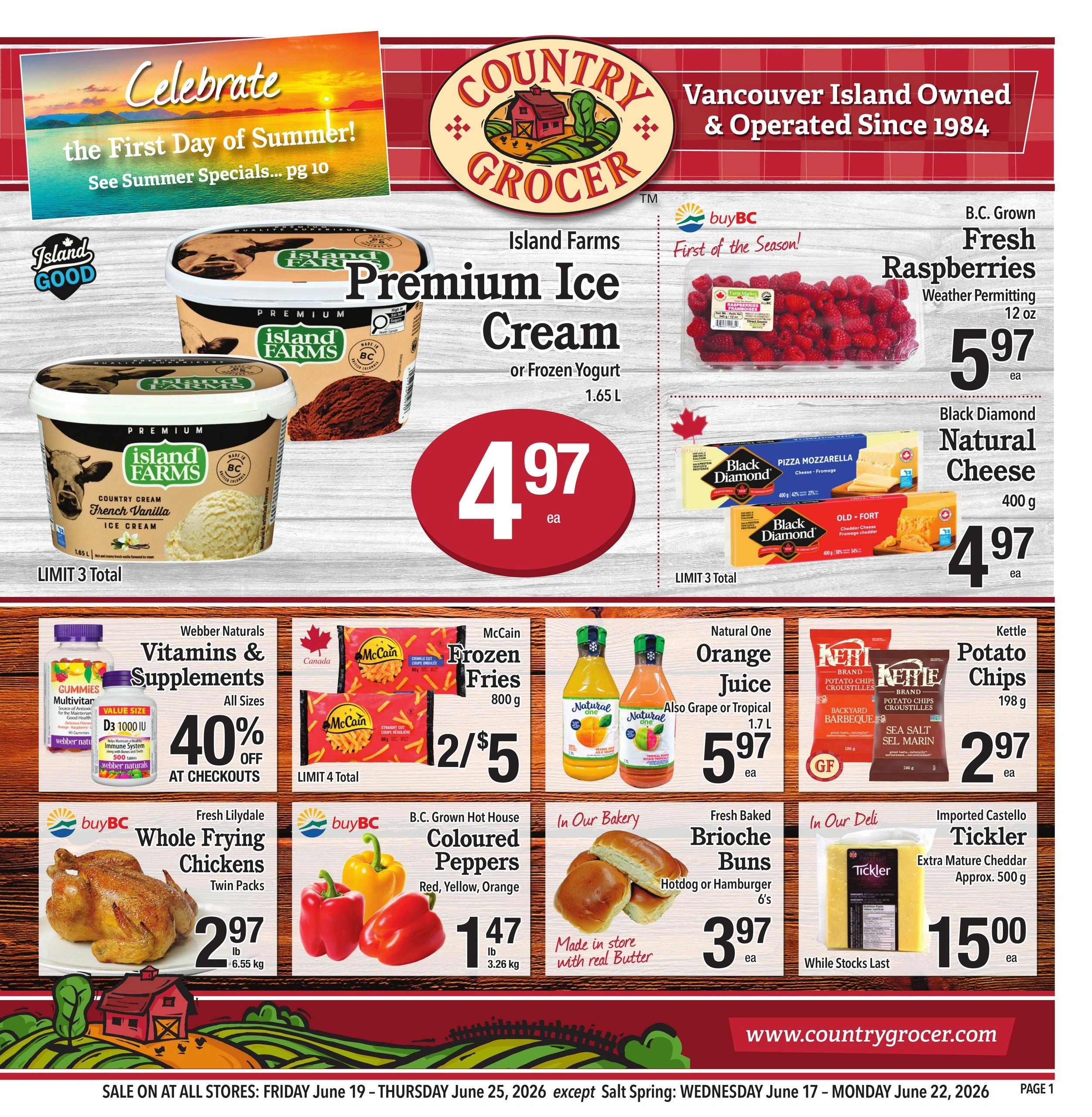 Country Grocer flyer page 1