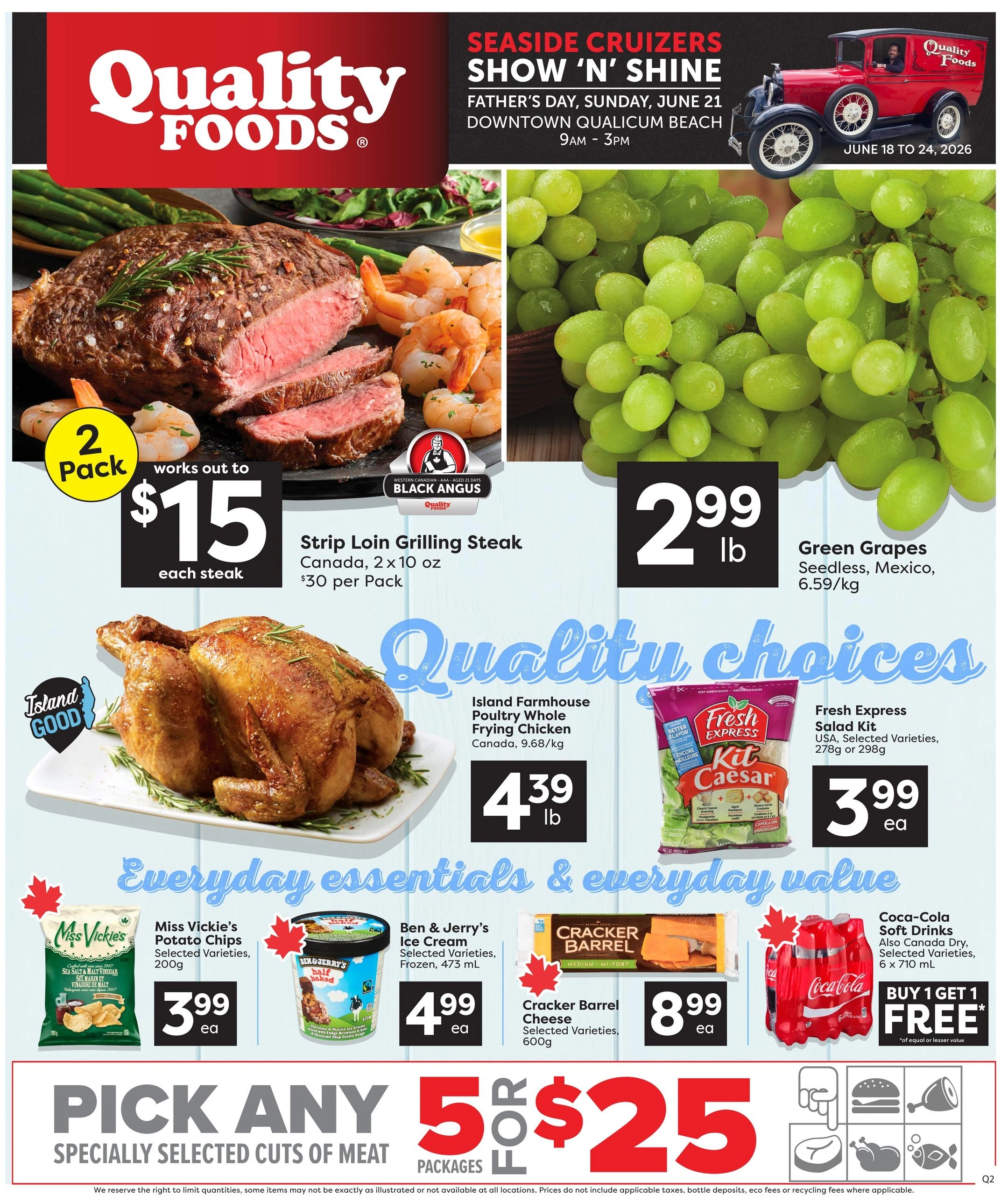 Quality Foods flyer page 1