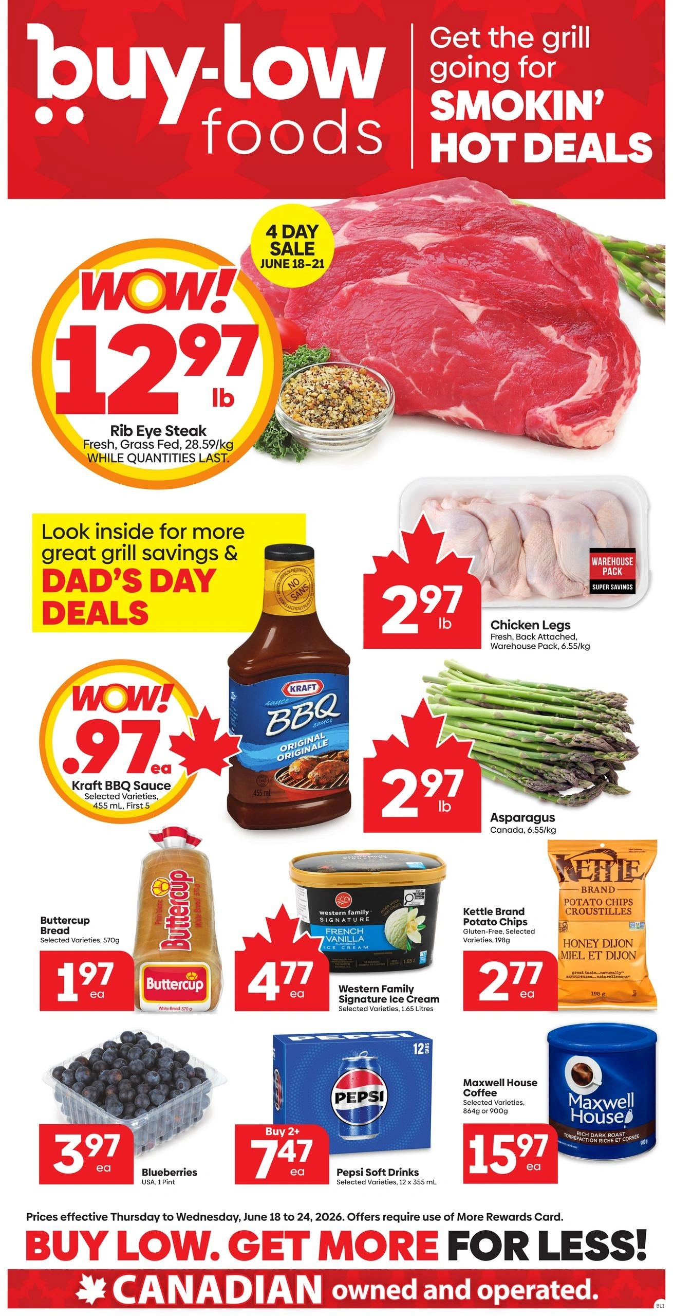 Buy-Low Foods flyer page 1