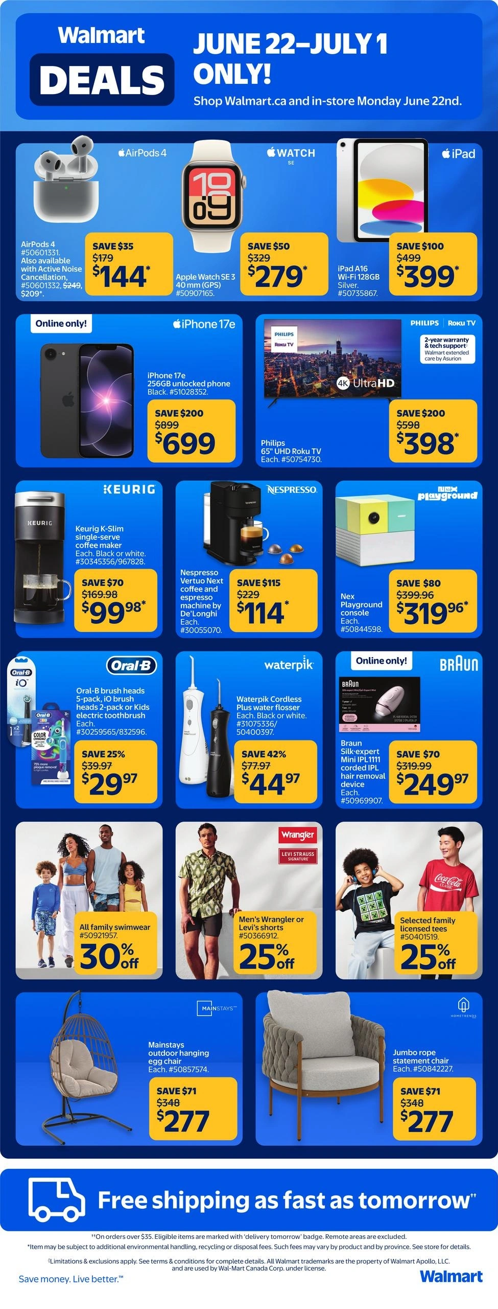 Walmart flyer page 1