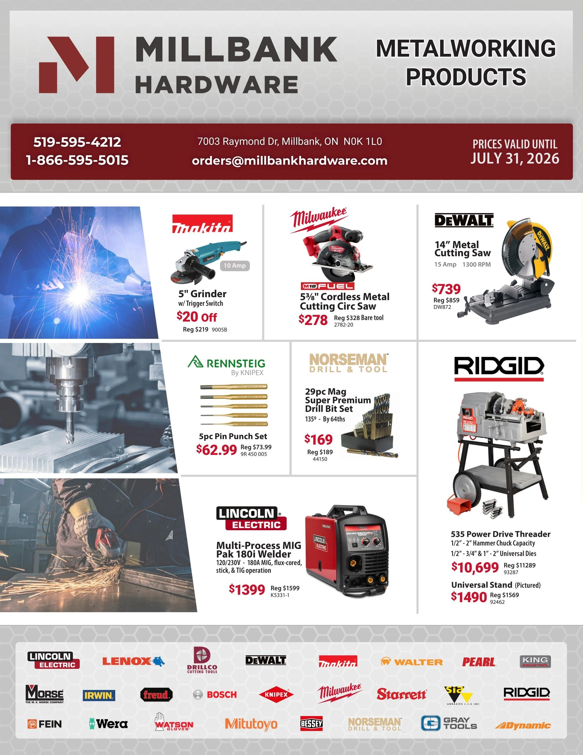 Millbank Hardware flyer page 1
