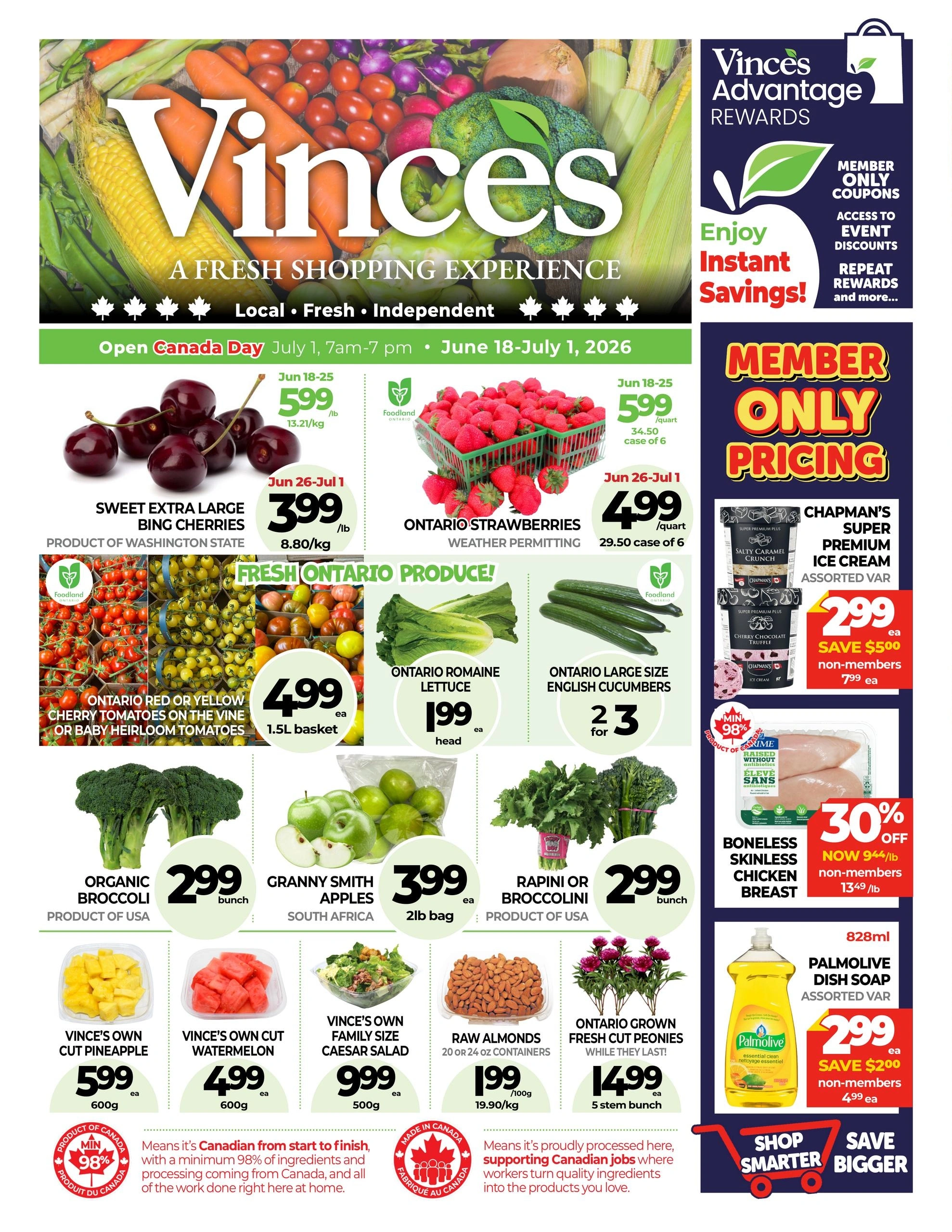Vince's Market flyer page 1