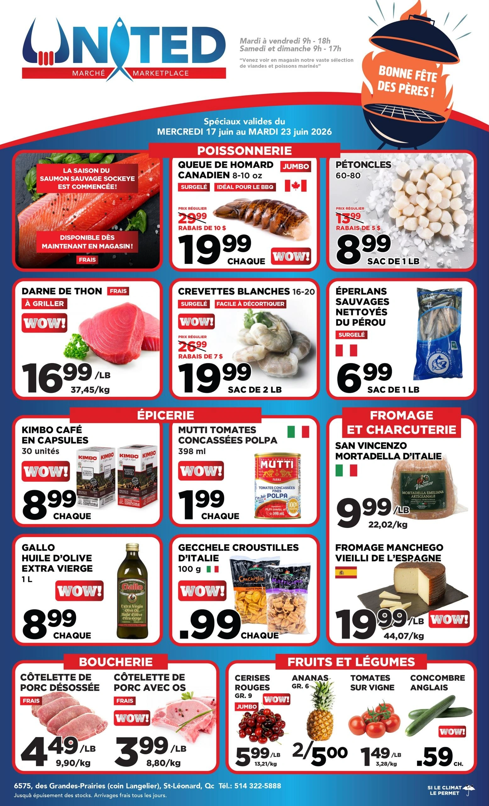 United Seafood flyer page 1
