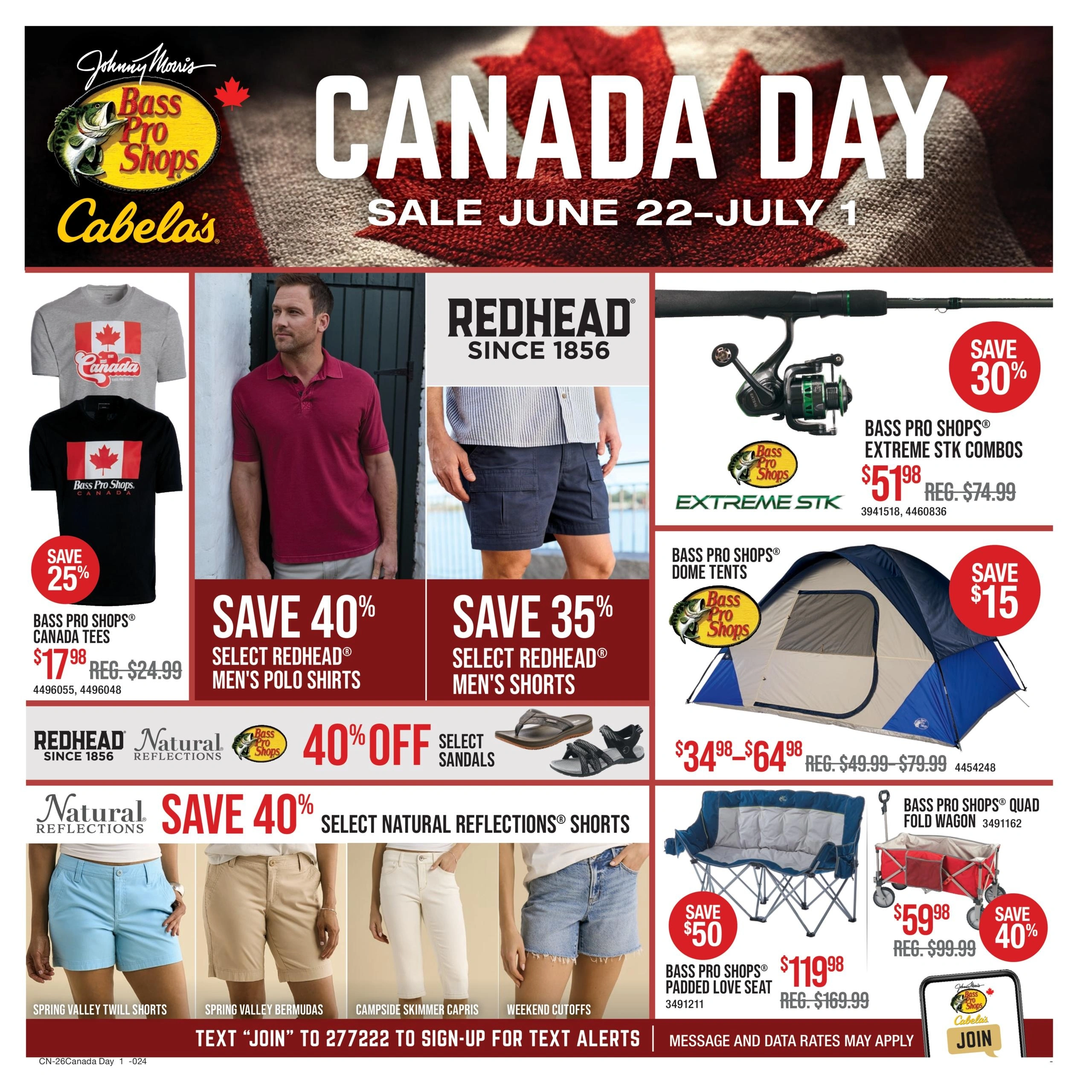 Cabela's & Bass Pro flyer page 1
