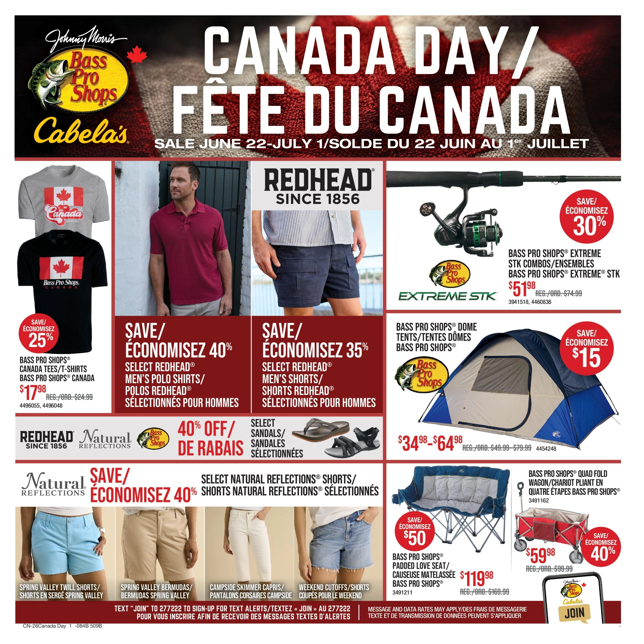 Cabela's & Bass Pro flyer page 1