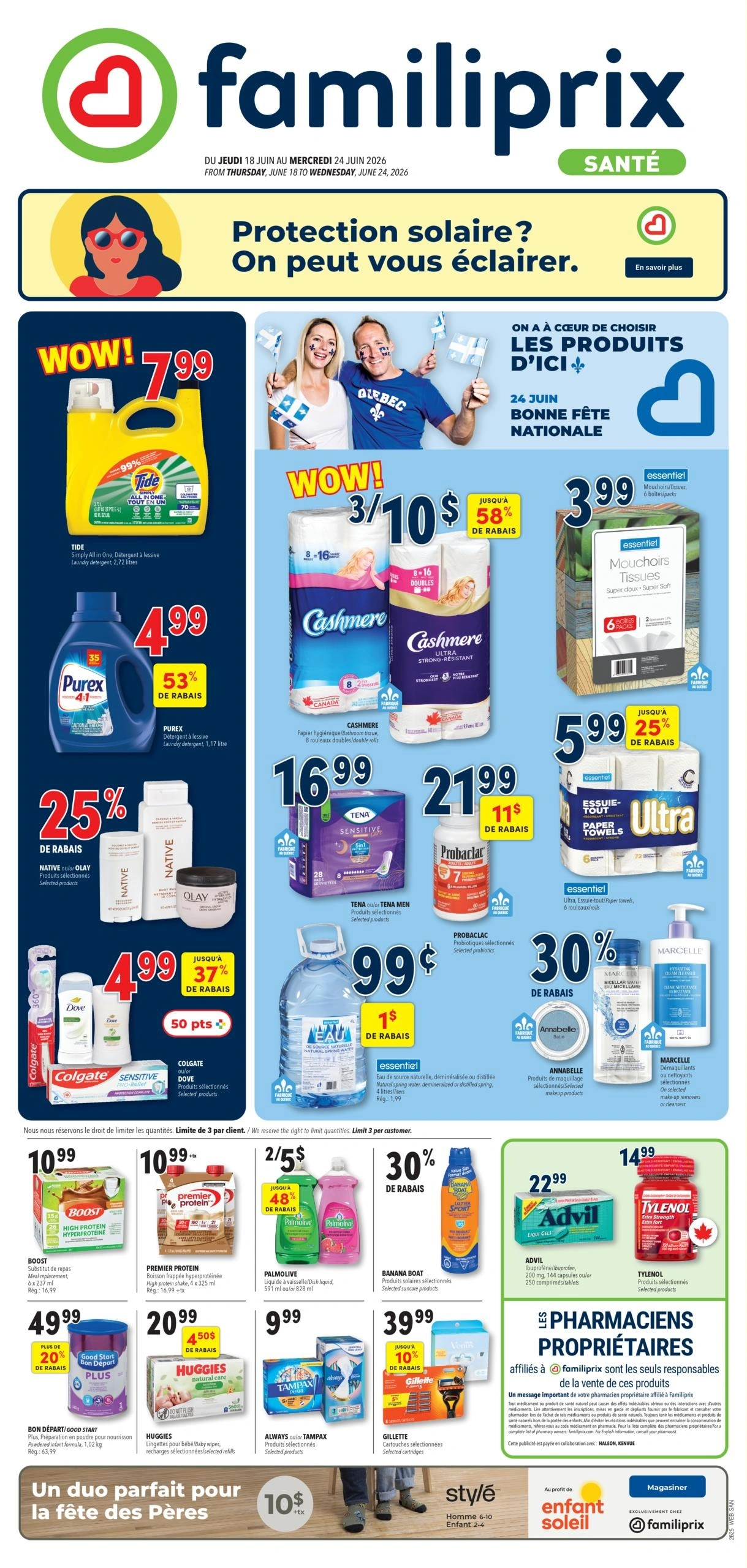 Familiprix flyer page 1
