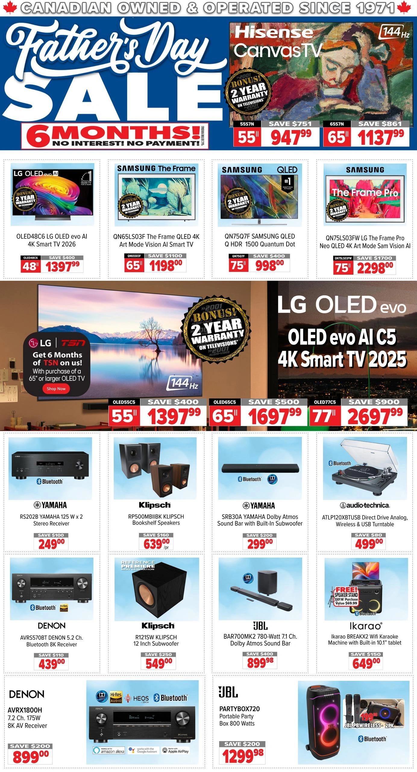 2001 Audio Video flyer page 1
