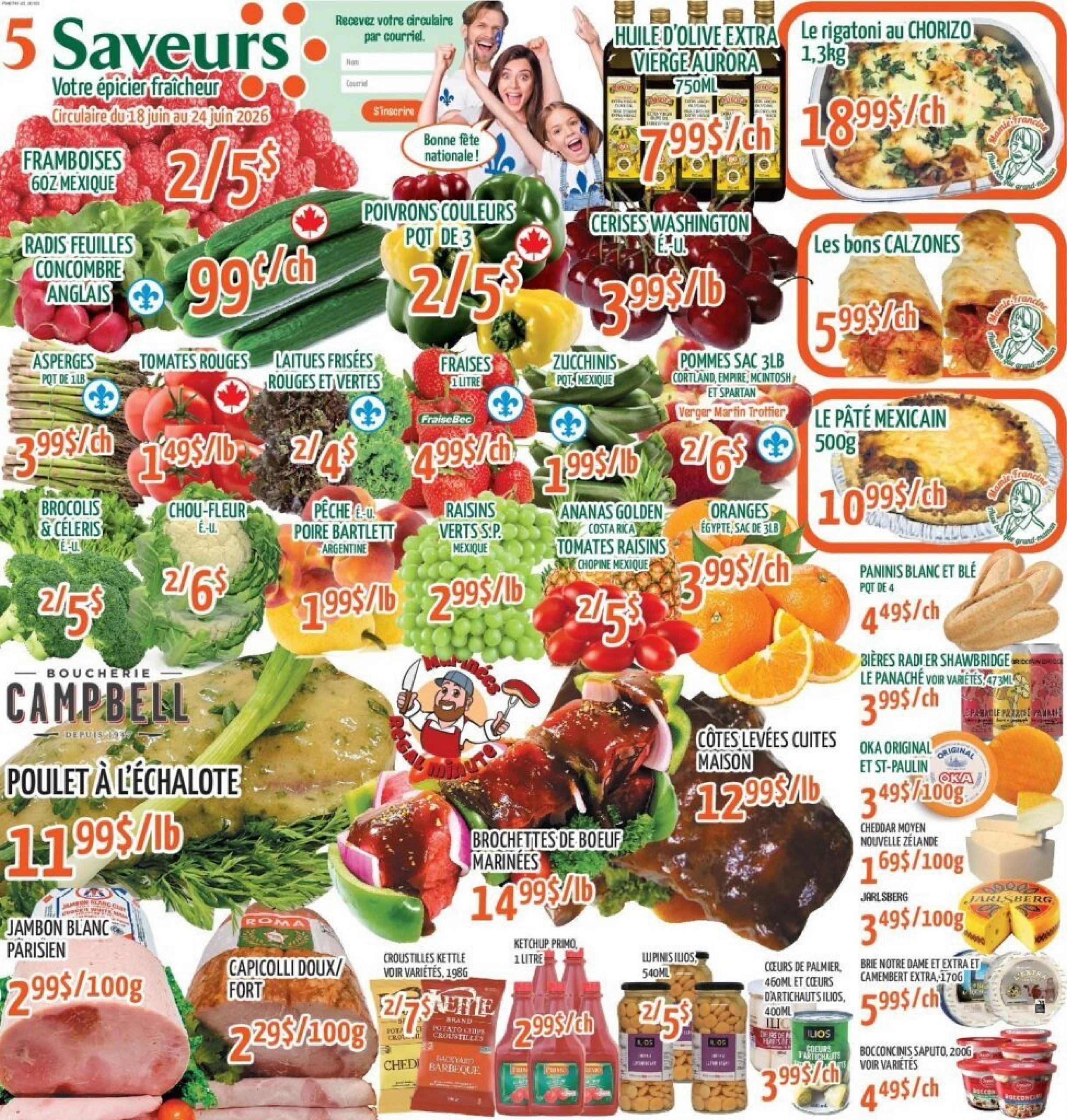 5 Saveurs flyer page 1