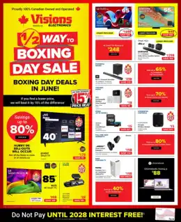 Visions Electronics 1/2 Way to Boxing Day Sale