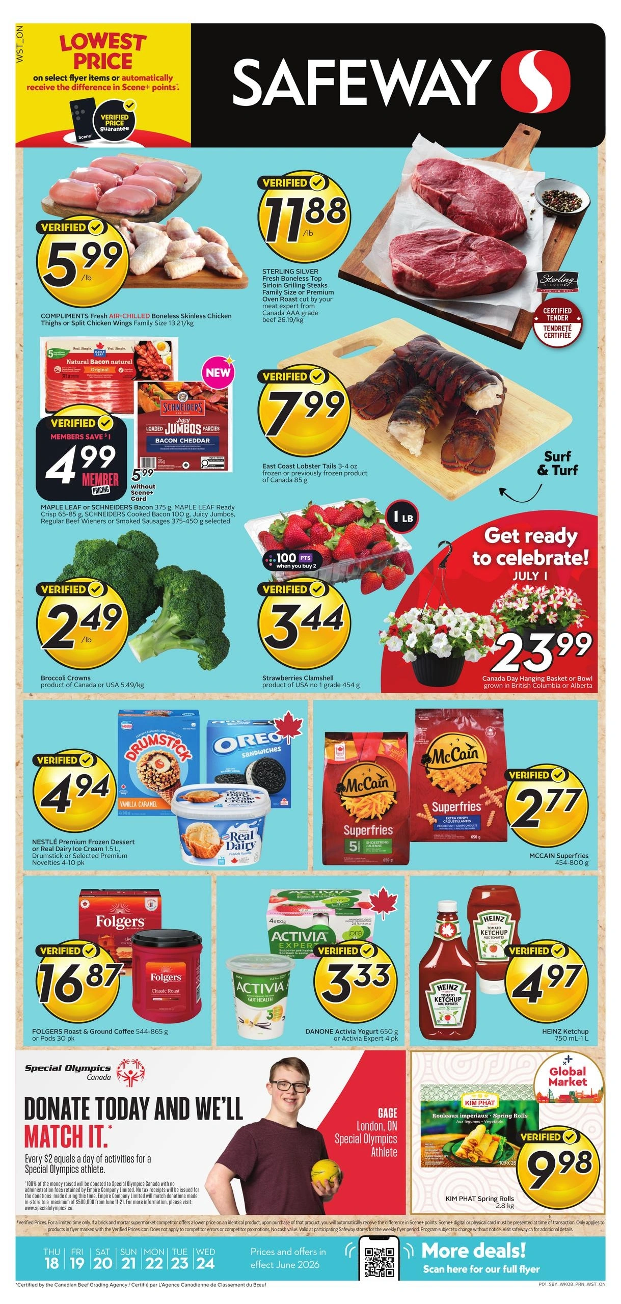 Safeway flyer page 1