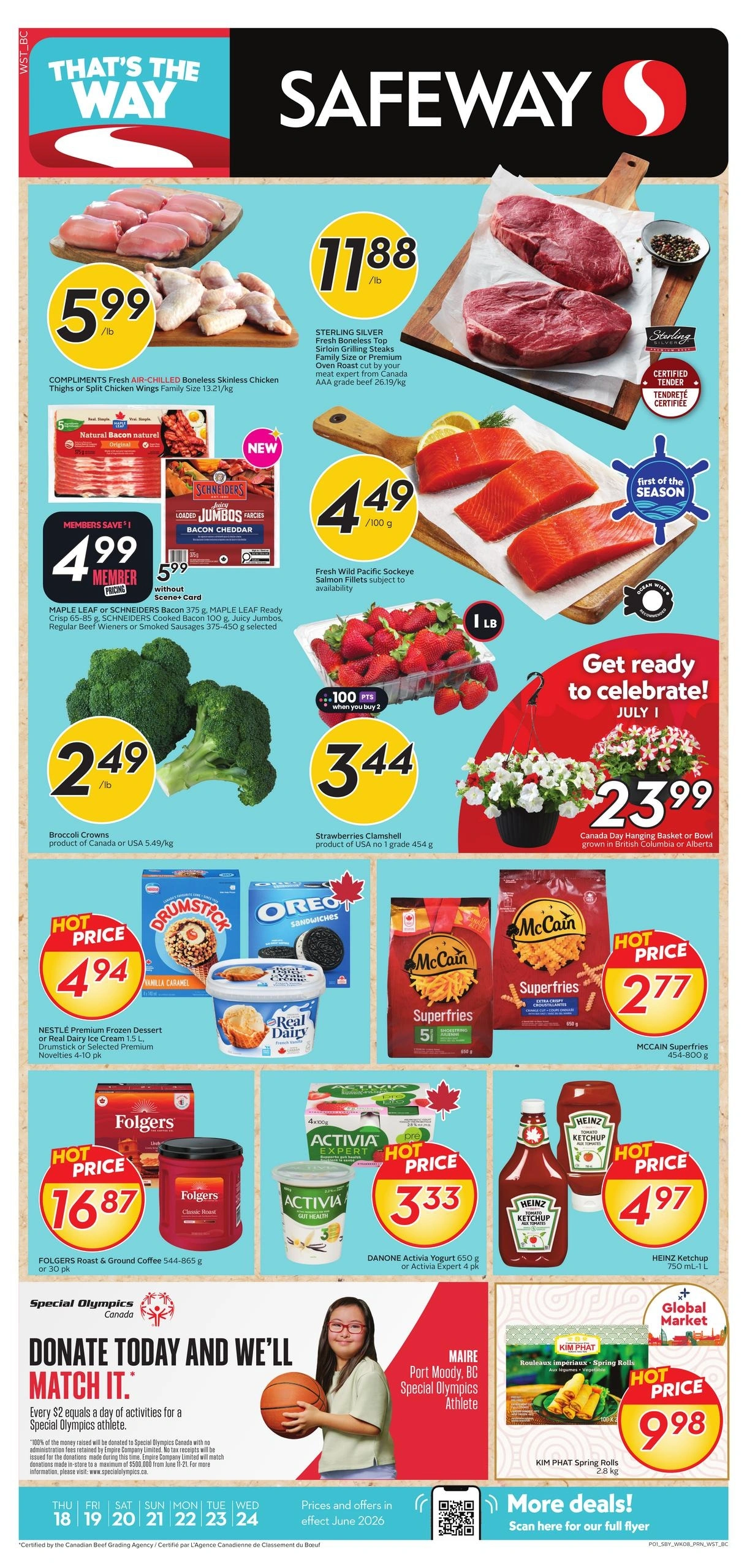 Safeway flyer page 1
