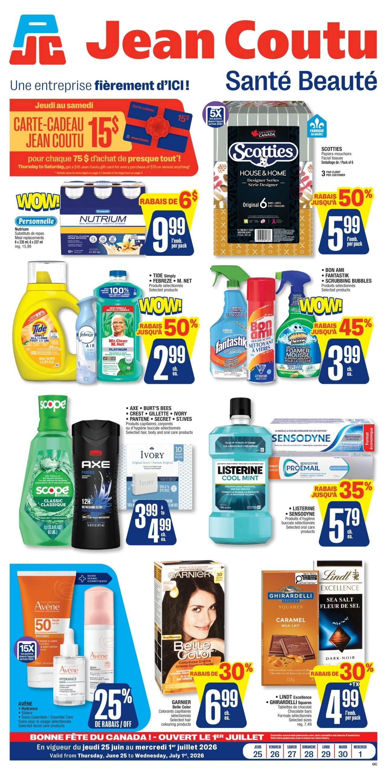 Jean Coutu flyer page 1