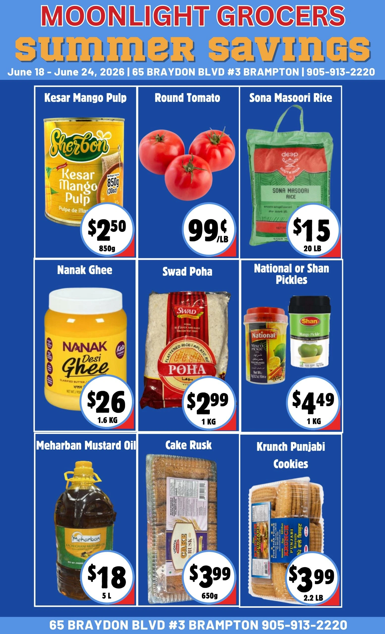 Moonlight Grocers flyer page 1