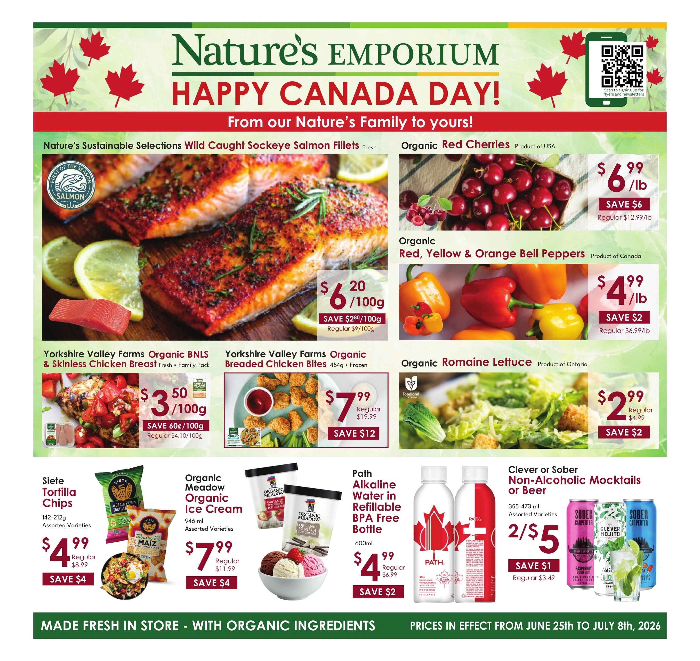 Nature's Emporium flyer page 1