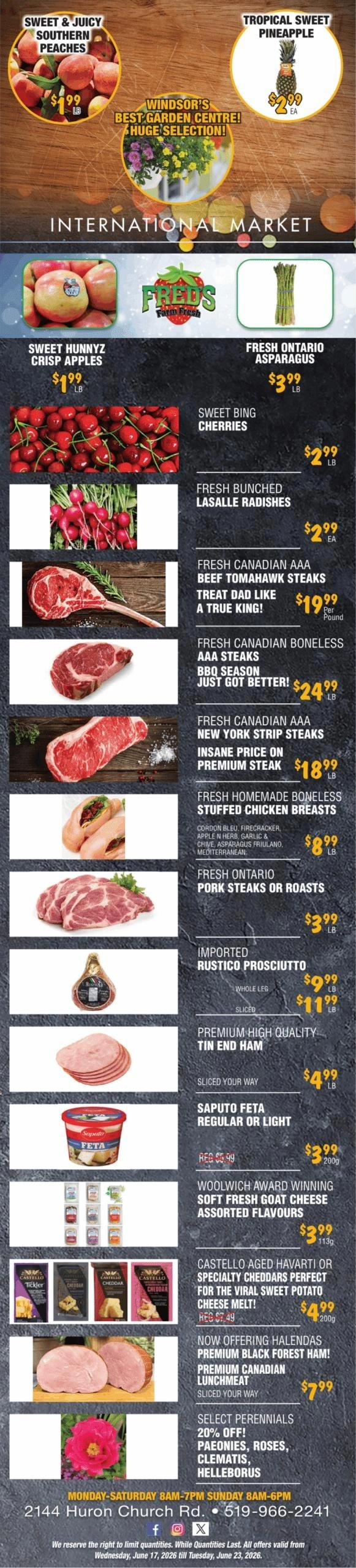 Fred's Farm Fresh flyer page 1