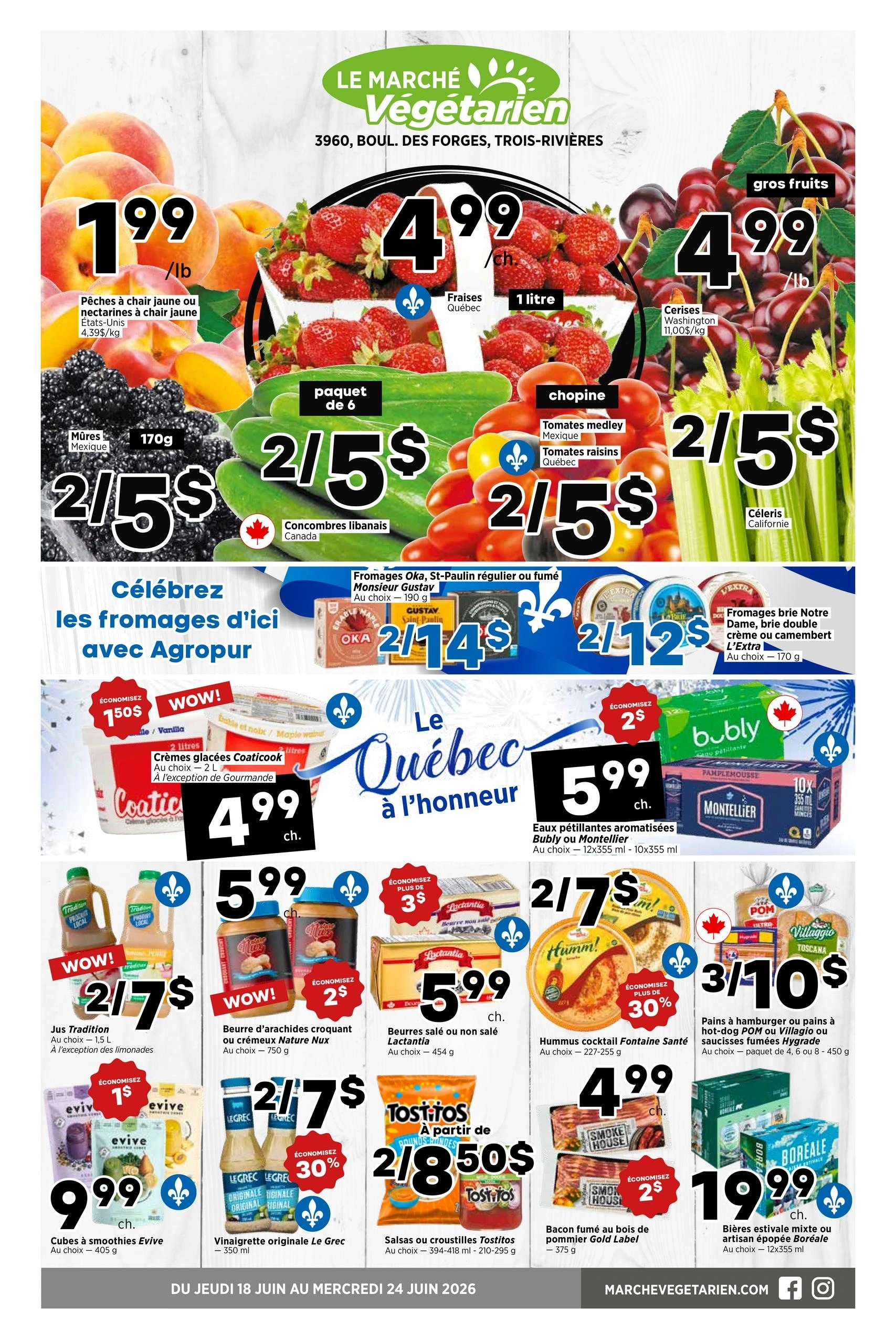 Le Marché Végétarien flyer page 1