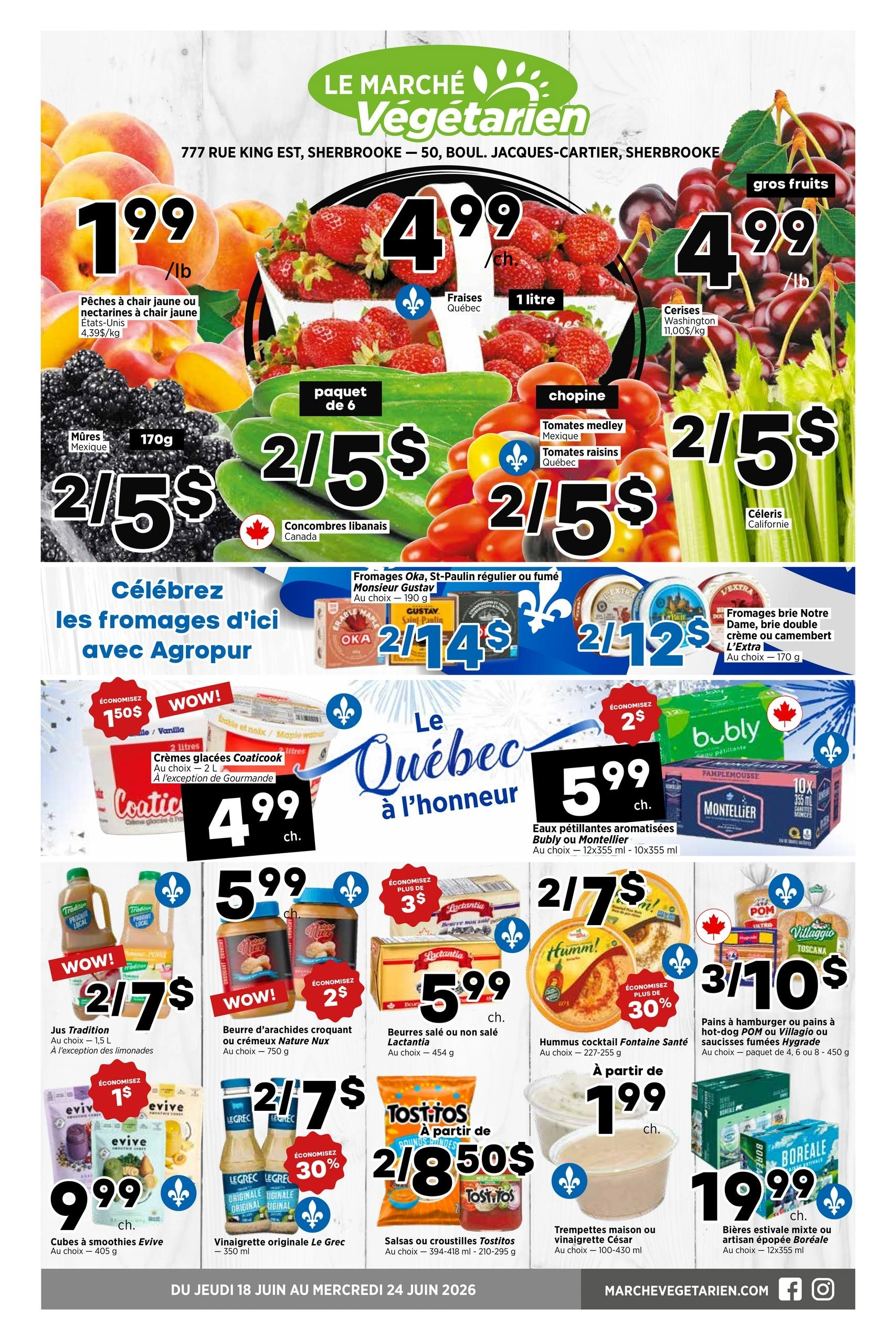 Le Marché Végétarien flyer page 1