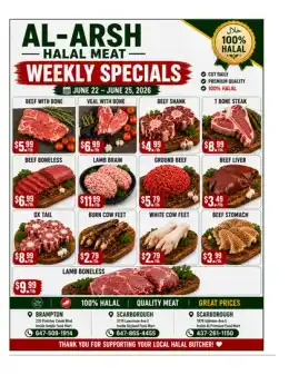 Al Arsh Halal Meat Flyer